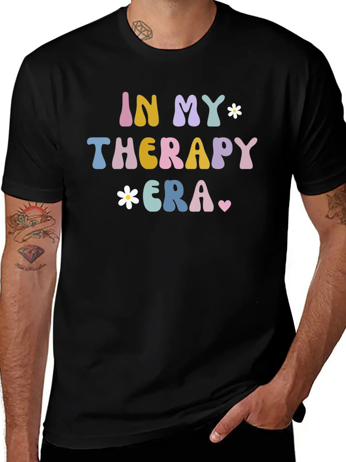 In My Theraphy Era Self Care Self Love Stylish Everyday T-Shirt – Unisex Basic Cotton Tee