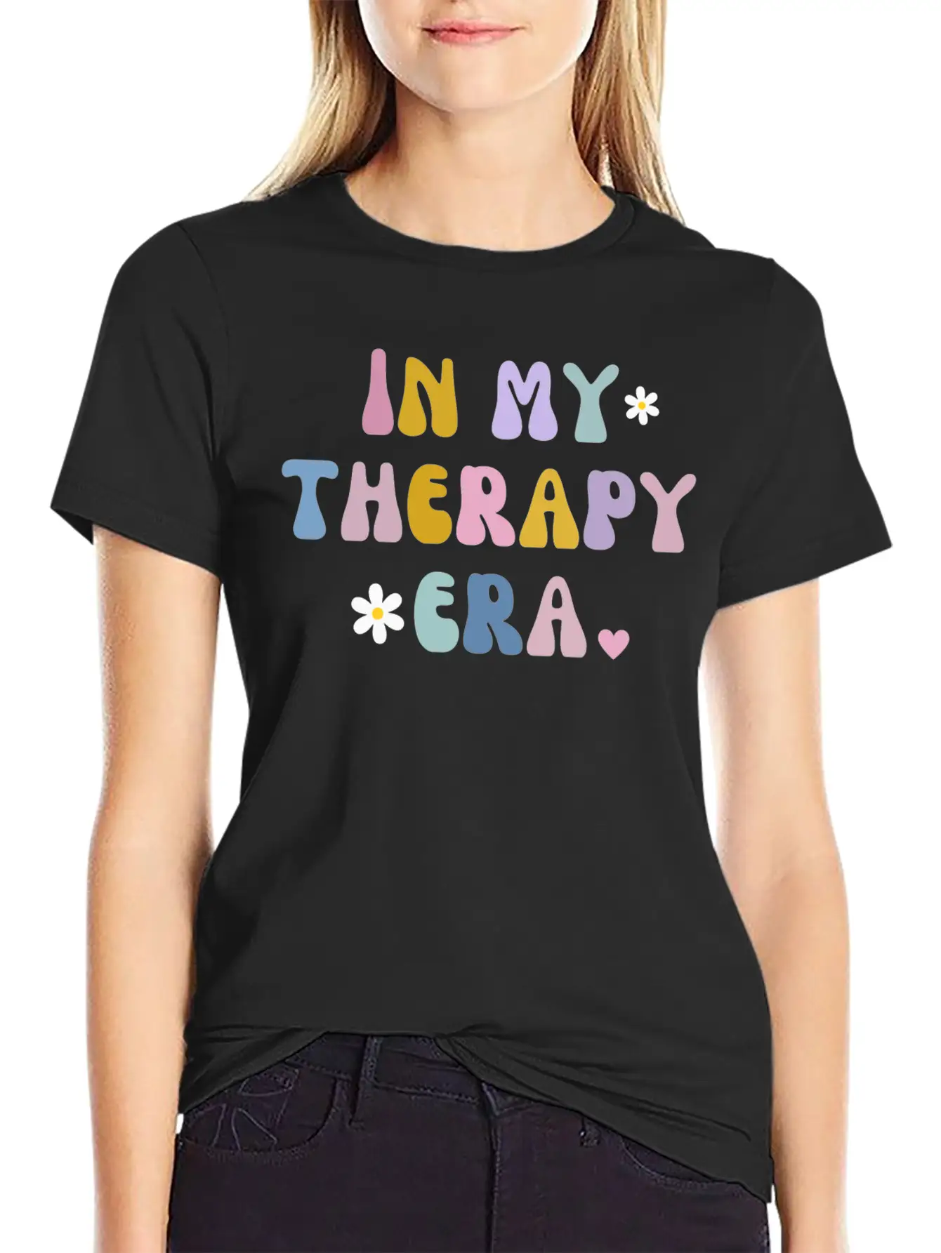 In My Theraphy Era Self Care Self Love Stylish Everyday T-Shirt – Unisex Basic Cotton Tee