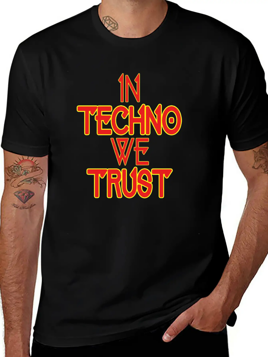 In Techno We Trust Rave Music Essential Unisex Summer Tee – Soft Cotton Casual Fit