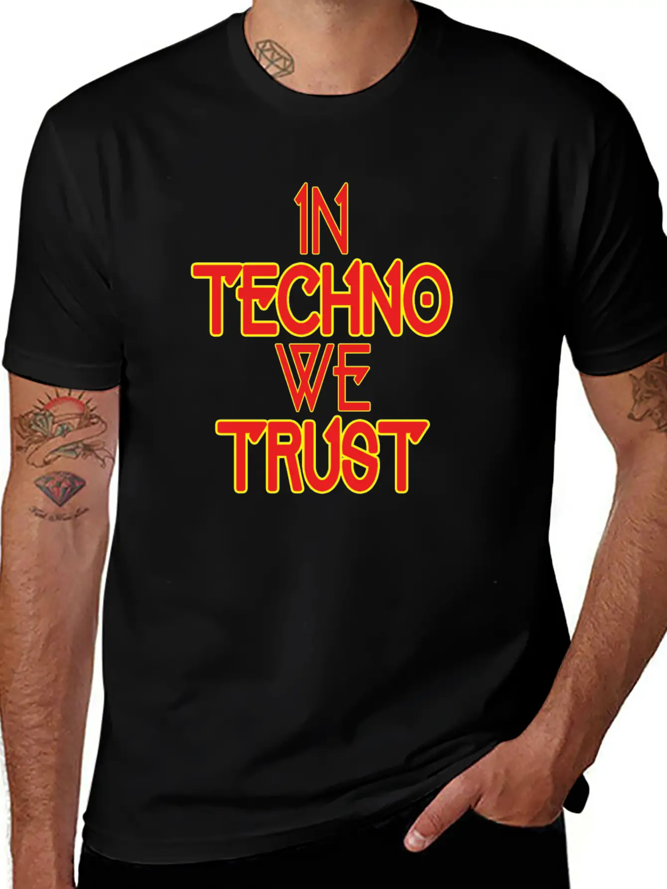 In Techno We Trust Rave Music Essential Unisex Summer Tee – Soft Cotton Casual Fit