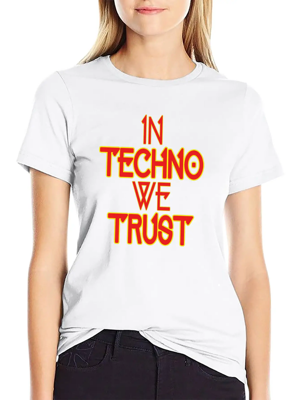 In Techno We Trust Rave Music Essential Unisex Summer Tee – Soft Cotton Casual Fit