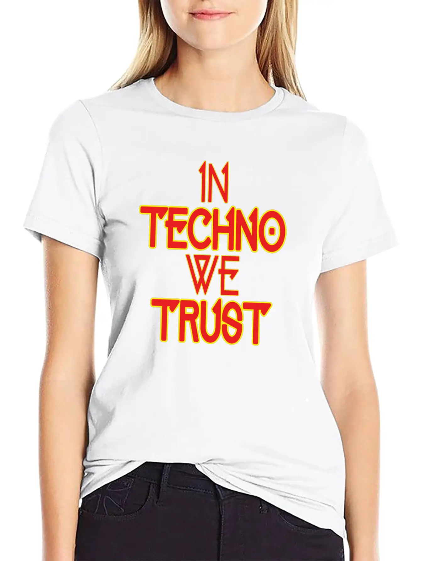 In Techno We Trust Rave Music Essential Unisex Summer Tee – Soft Cotton Casual Fit