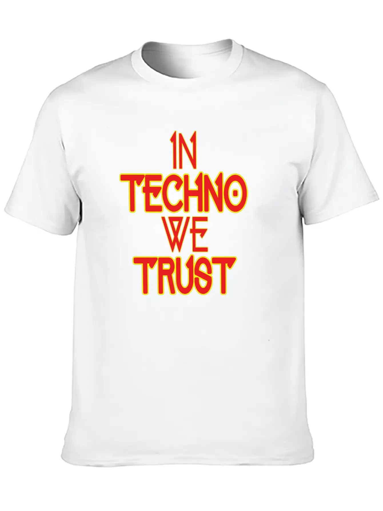 In Techno We Trust Rave Music Essential Unisex Summer Tee – Soft Cotton Casual Fit
