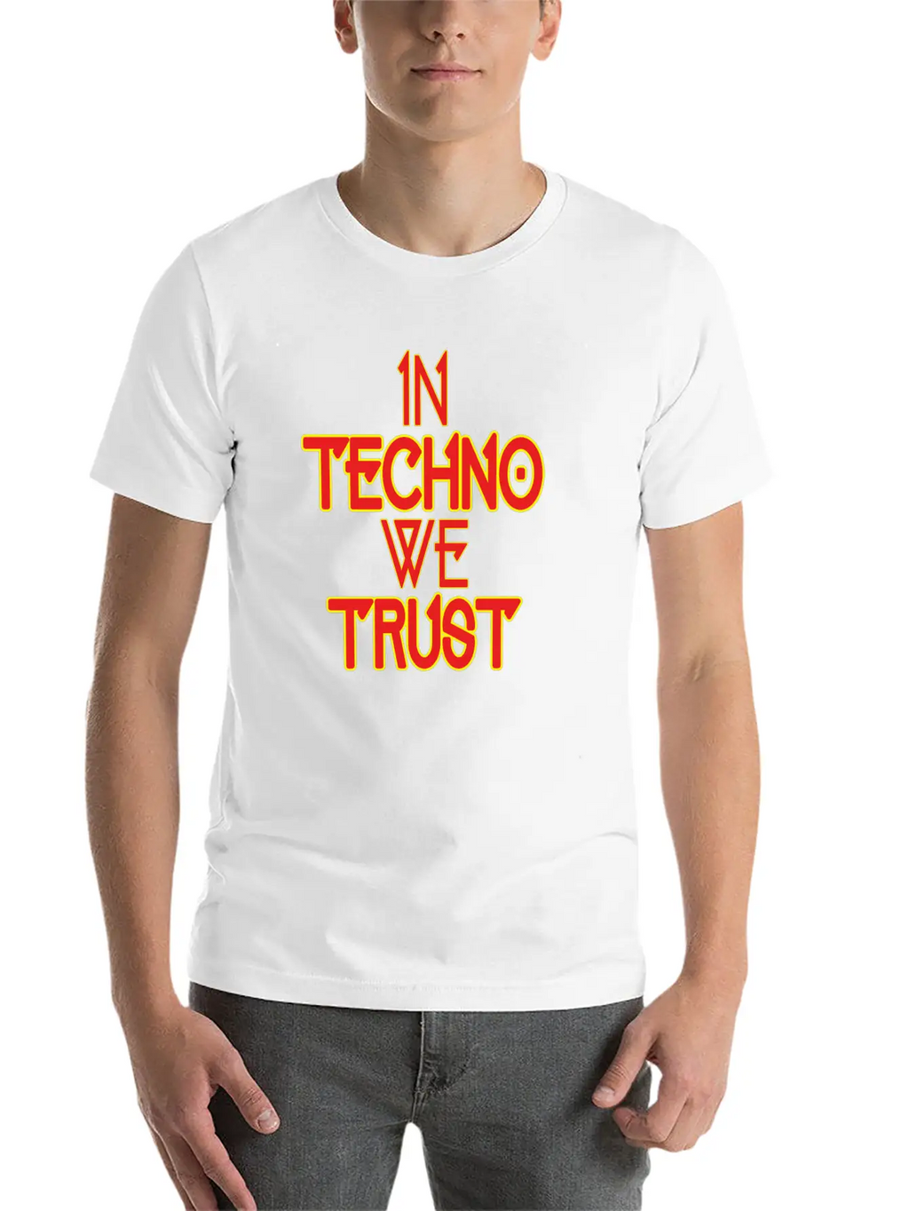 In Techno We Trust Rave Music Essential Unisex Summer Tee – Soft Cotton Casual Fit