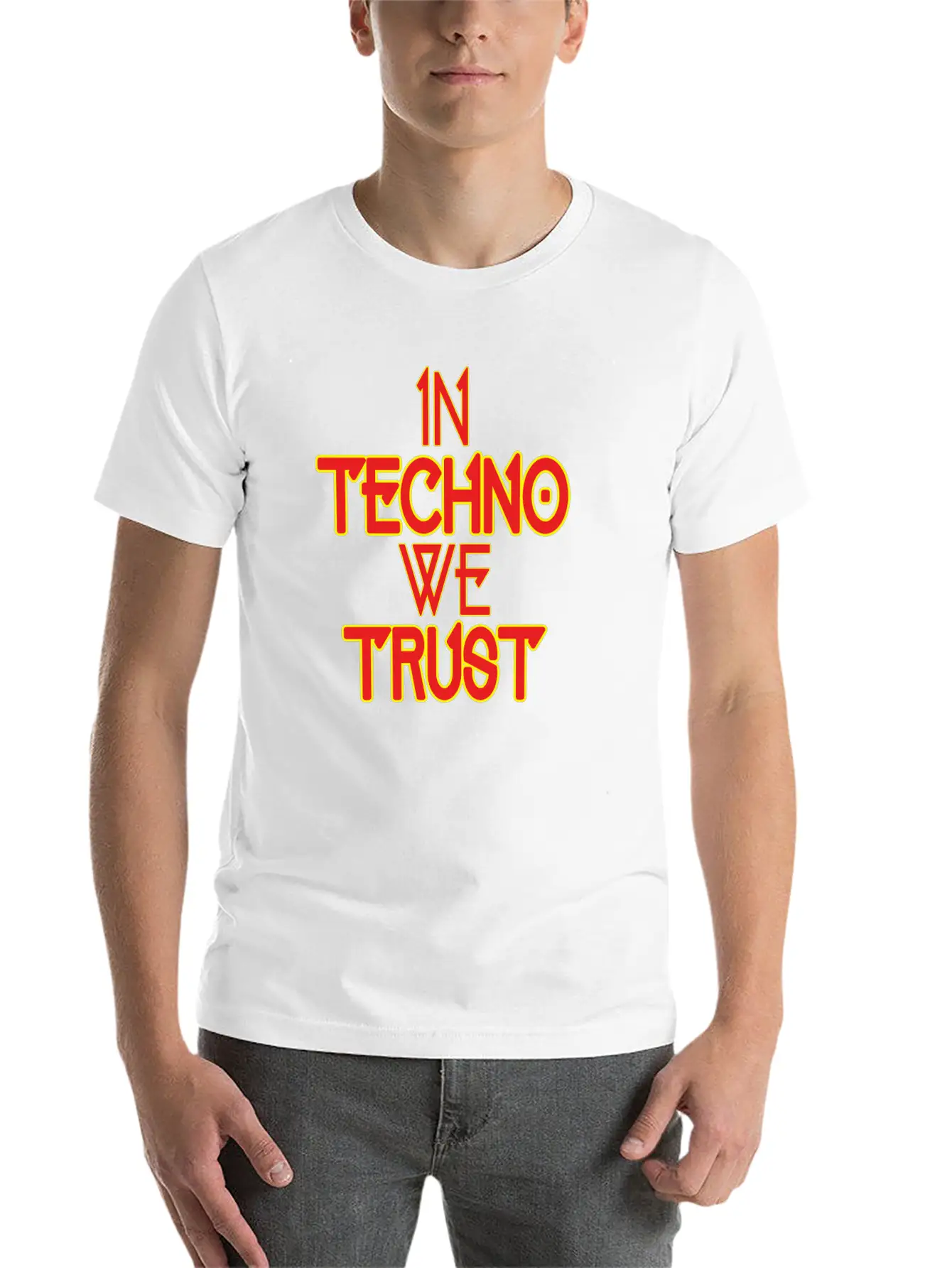 In Techno We Trust Rave Music Essential Unisex Summer Tee – Soft Cotton Casual Fit