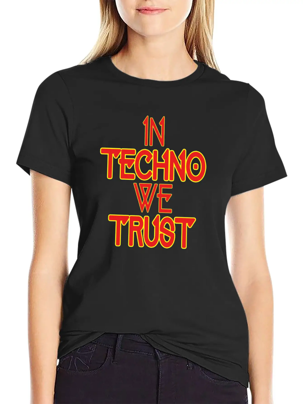 In Techno We Trust Rave Music Essential Unisex Summer Tee – Soft Cotton Casual Fit