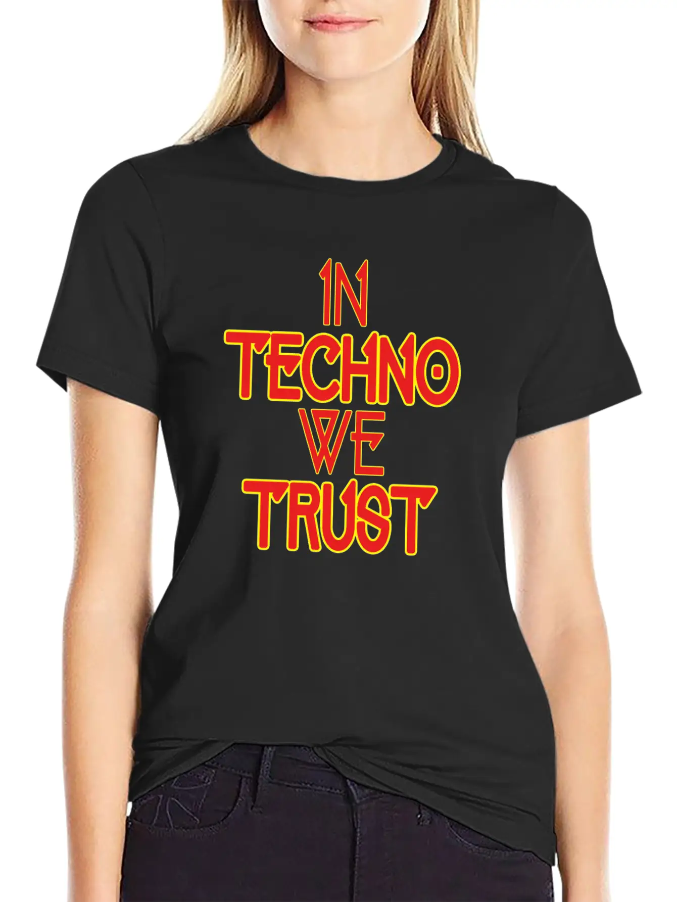In Techno We Trust Rave Music Essential Unisex Summer Tee – Soft Cotton Casual Fit