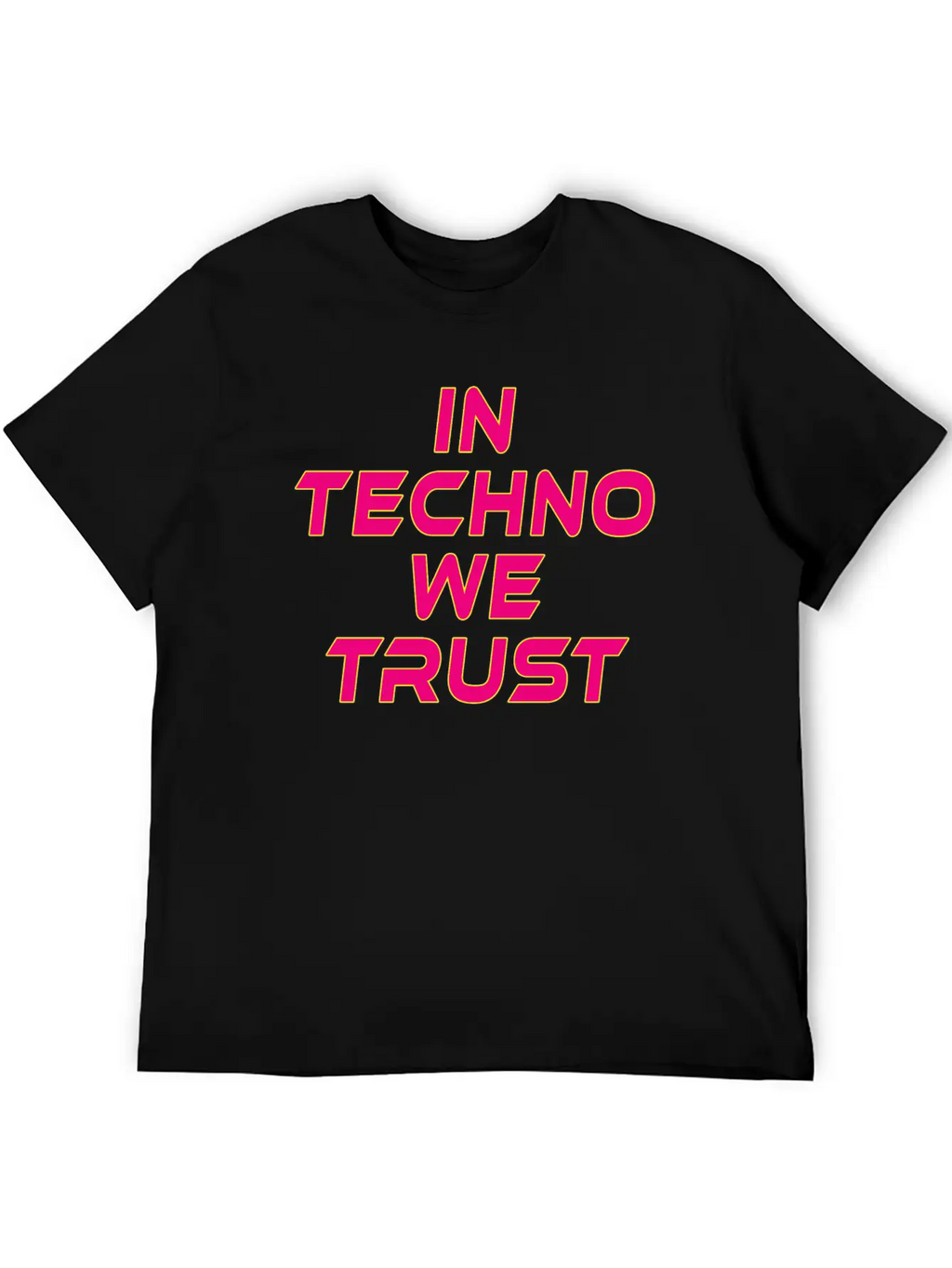 In Techno We Trust Rave Music Timeless Short Sleeve Tee – Comfy And Minimalist Design