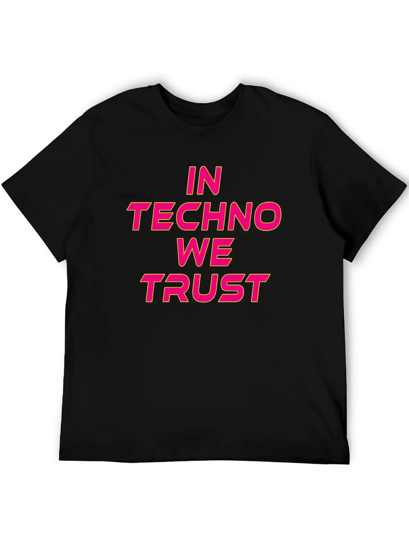 In Techno We Trust Rave Music Timeless Short Sleeve Tee – Comfy And Minimalist Design
