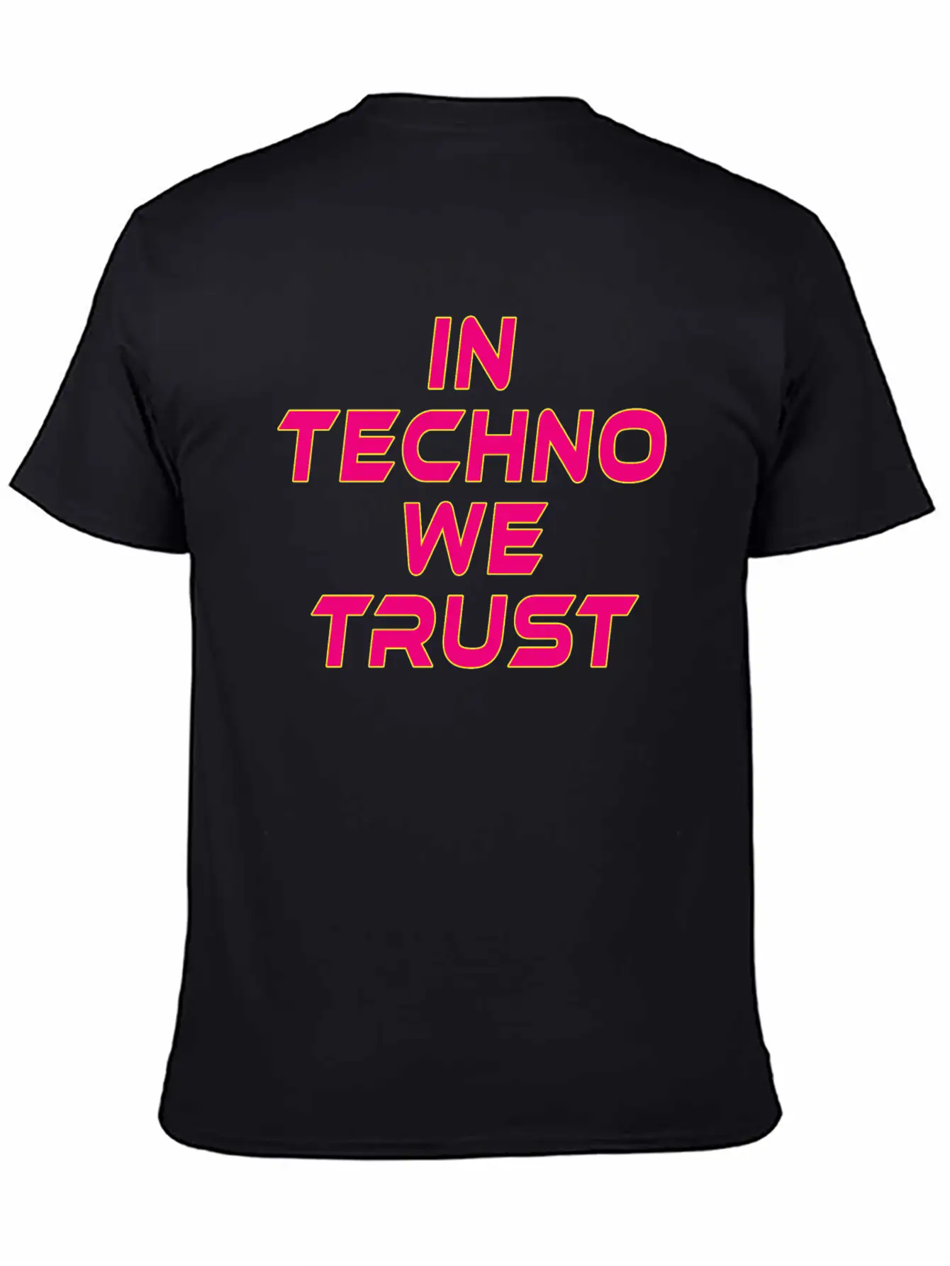 In Techno We Trust Rave Music Timeless Short Sleeve Tee – Comfy And Minimalist Design
