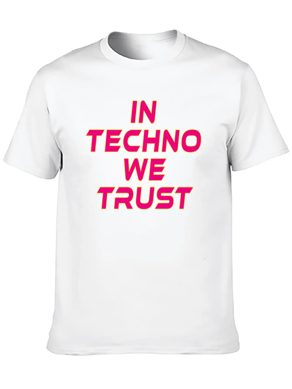 In Techno We Trust Rave Music Timeless Short Sleeve Tee – Comfy And Minimalist Design