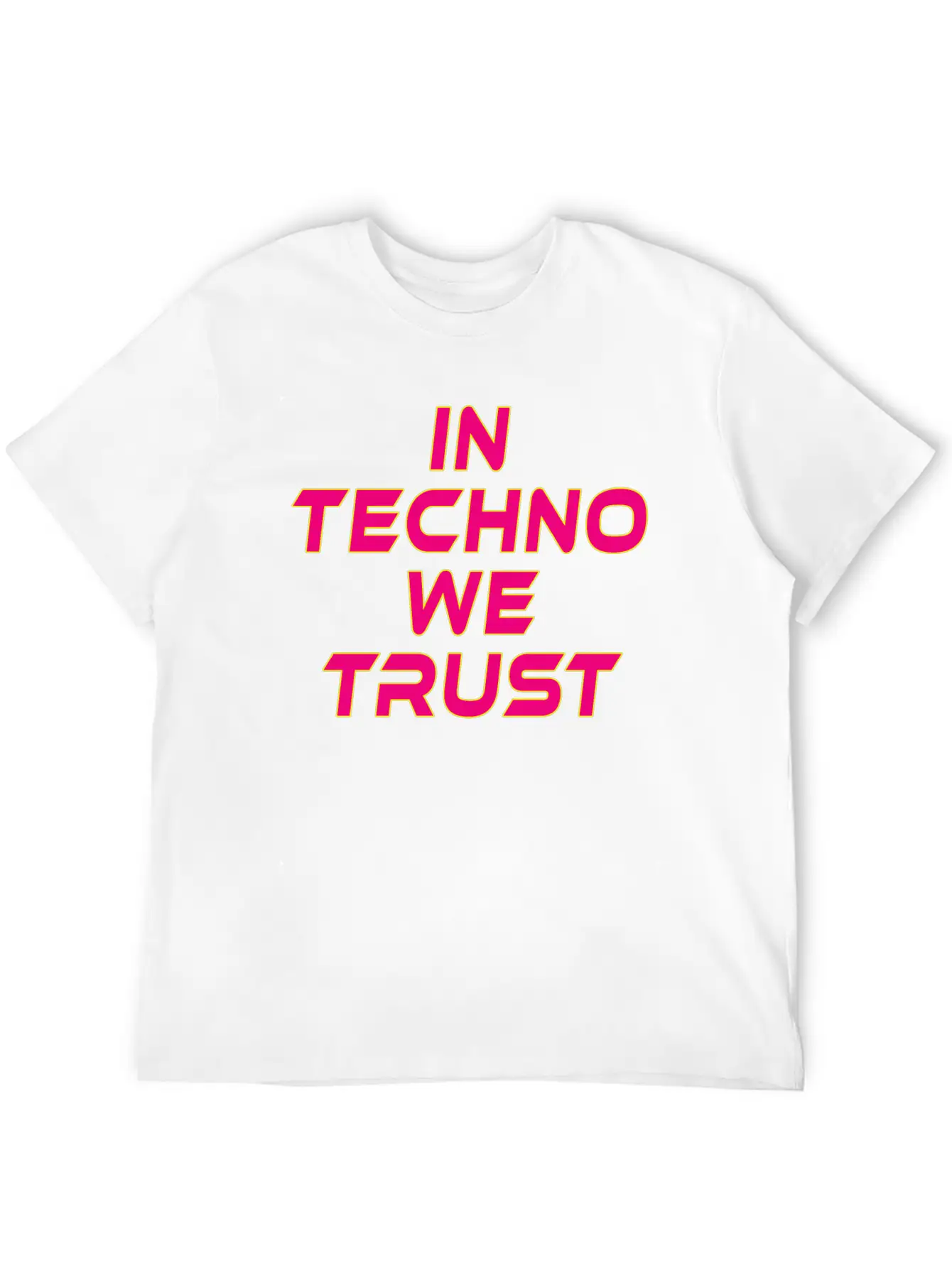 In Techno We Trust Rave Music Timeless Short Sleeve Tee – Comfy And Minimalist Design