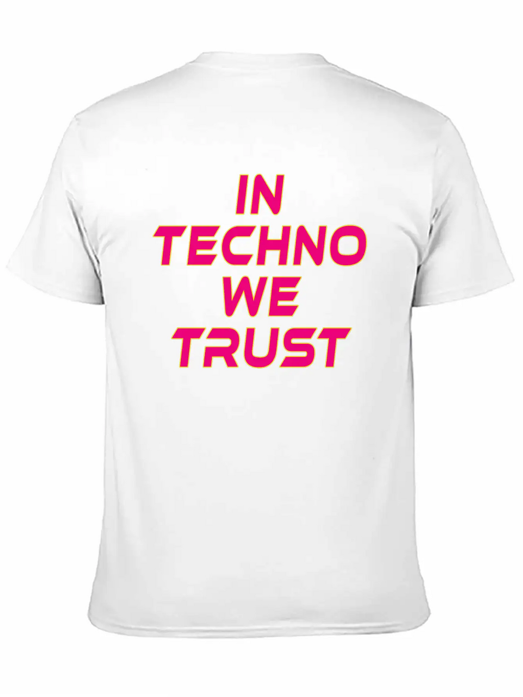 In Techno We Trust Rave Music Timeless Short Sleeve Tee – Comfy And Minimalist Design