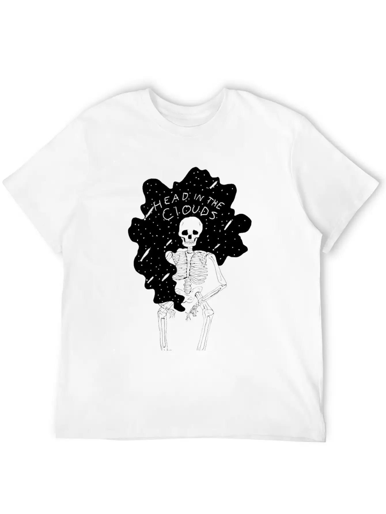 In The Clouds (white) Stylish Everyday T-Shirt – Unisex Basic Cotton Tee