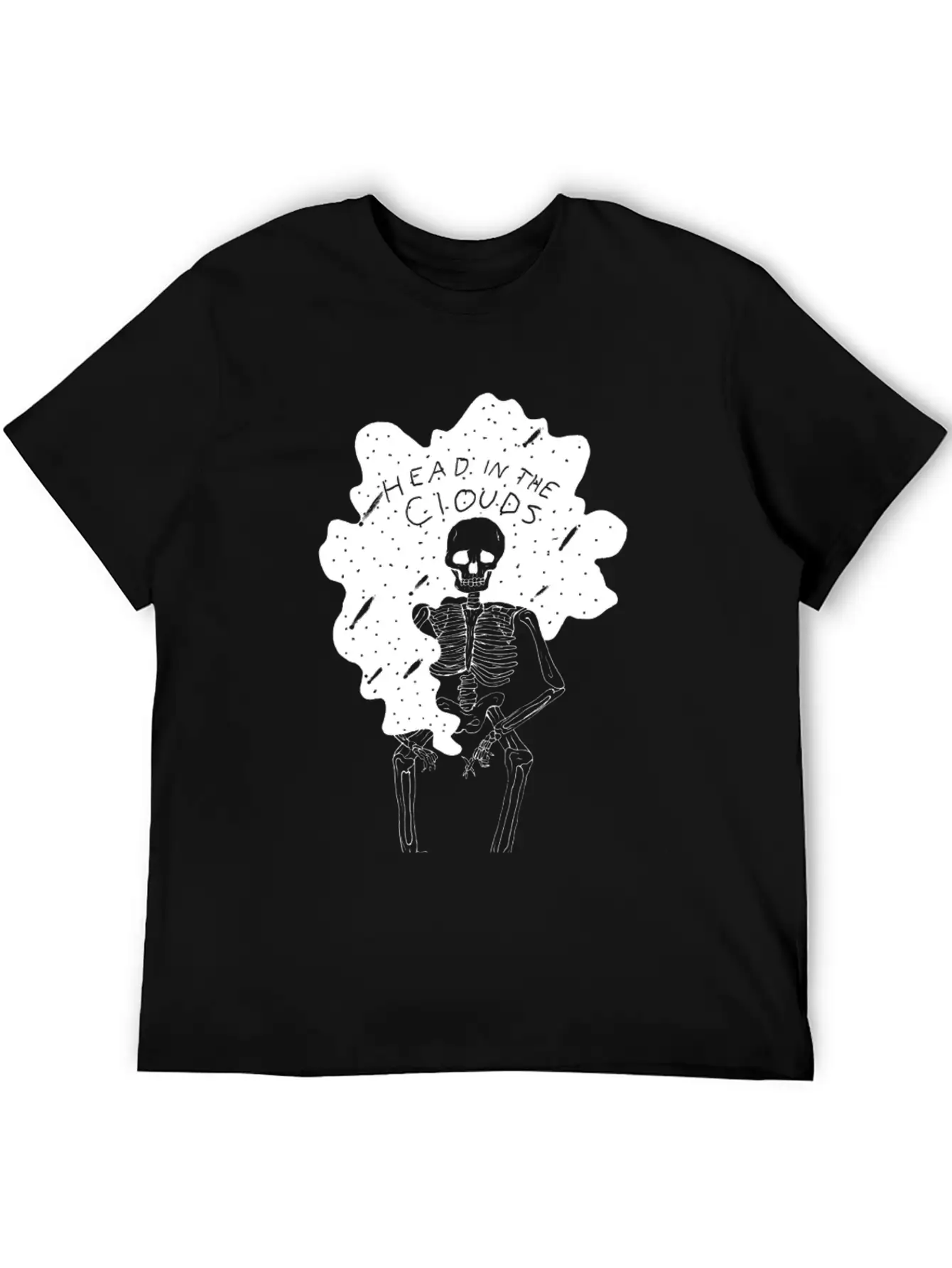 In The Clouds (white) Stylish Everyday T-Shirt – Unisex Basic Cotton Tee