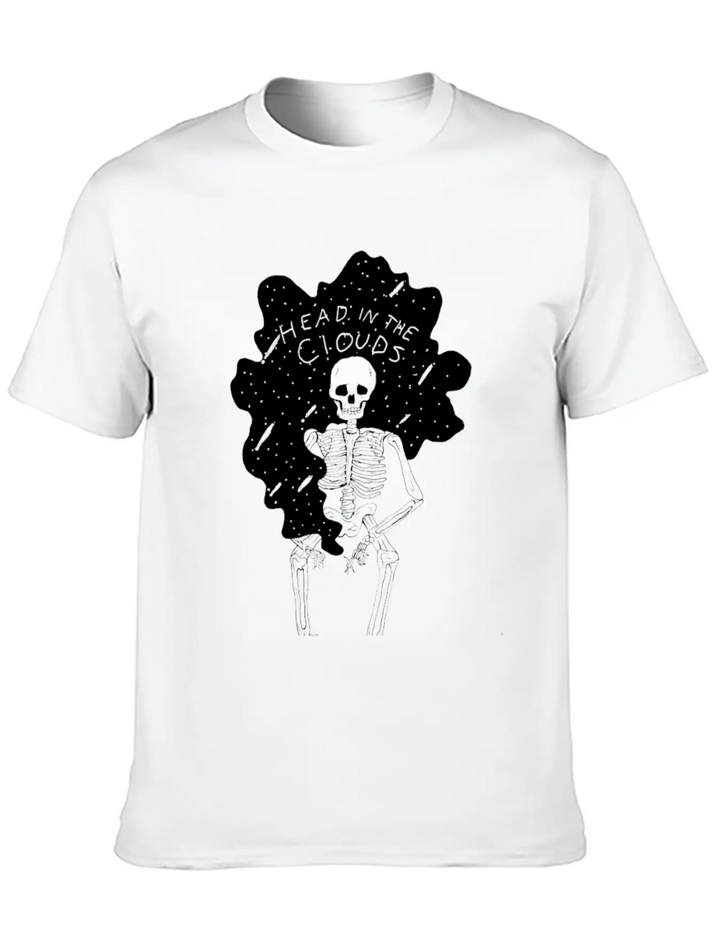 In The Clouds (white) Stylish Everyday T-Shirt – Unisex Basic Cotton Tee