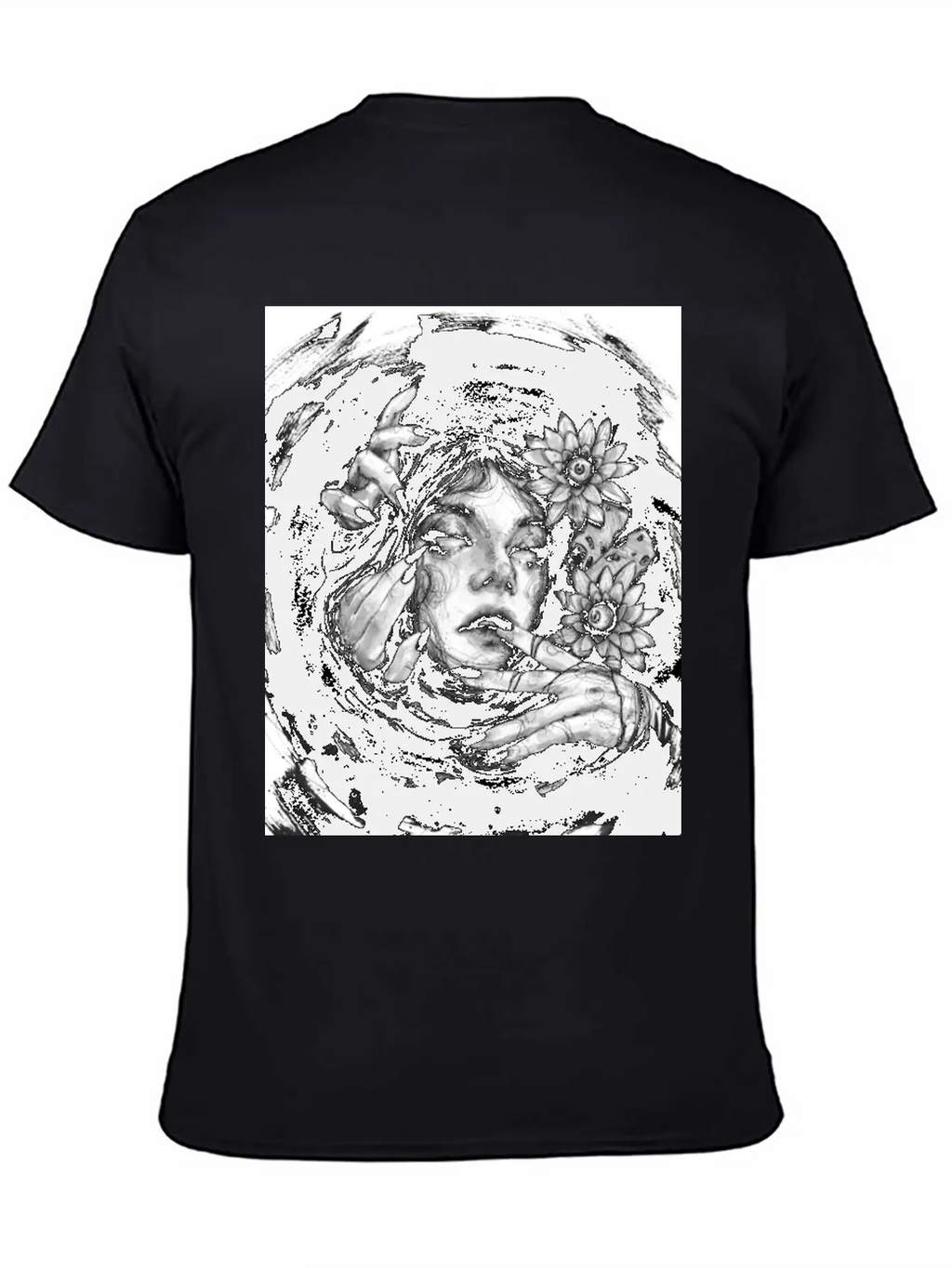 In The Dark Sea Breathable Graphic T-Shirt – Perfect For Casual Days