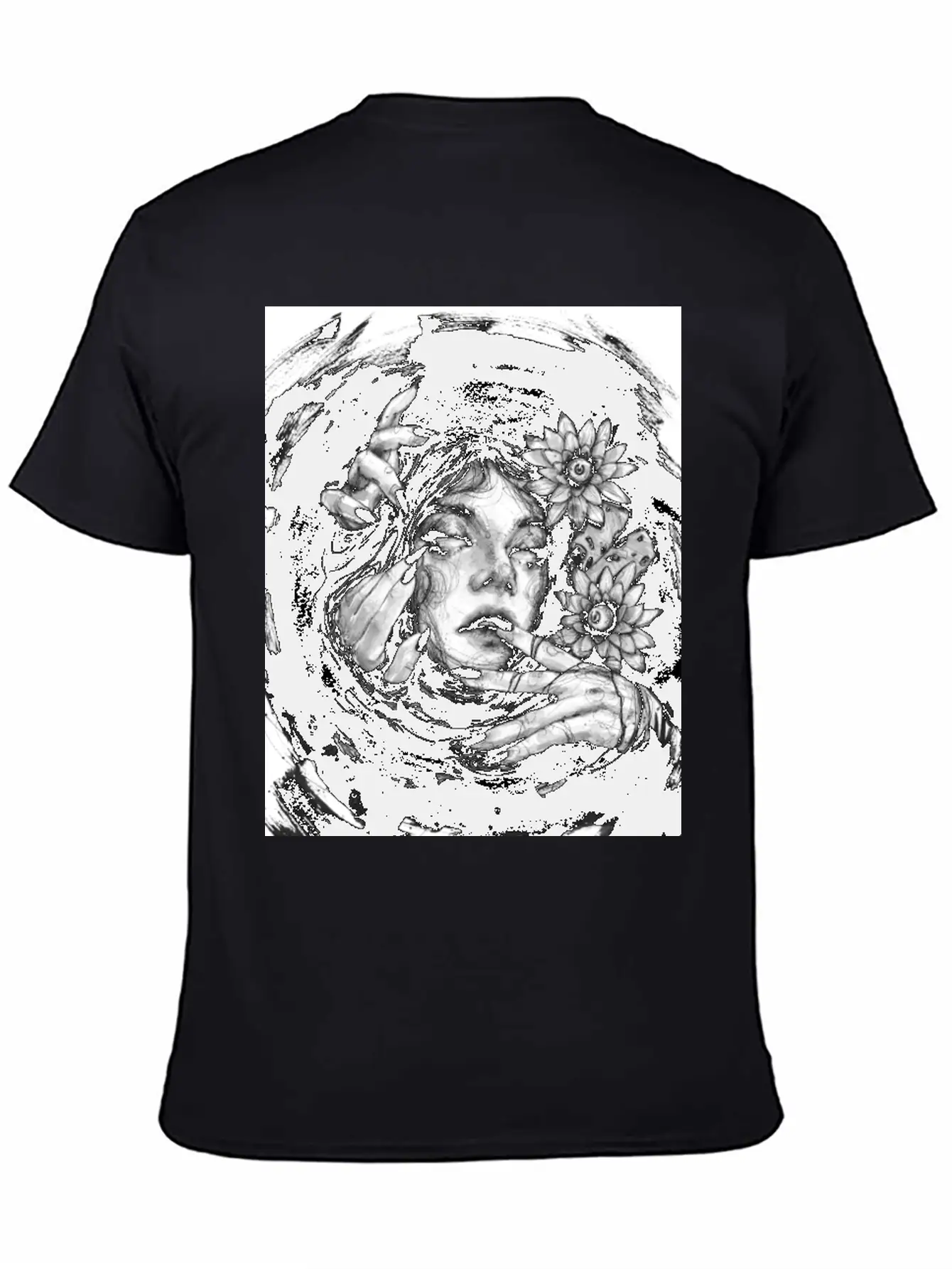 In The Dark Sea Breathable Graphic T-Shirt – Perfect For Casual Days
