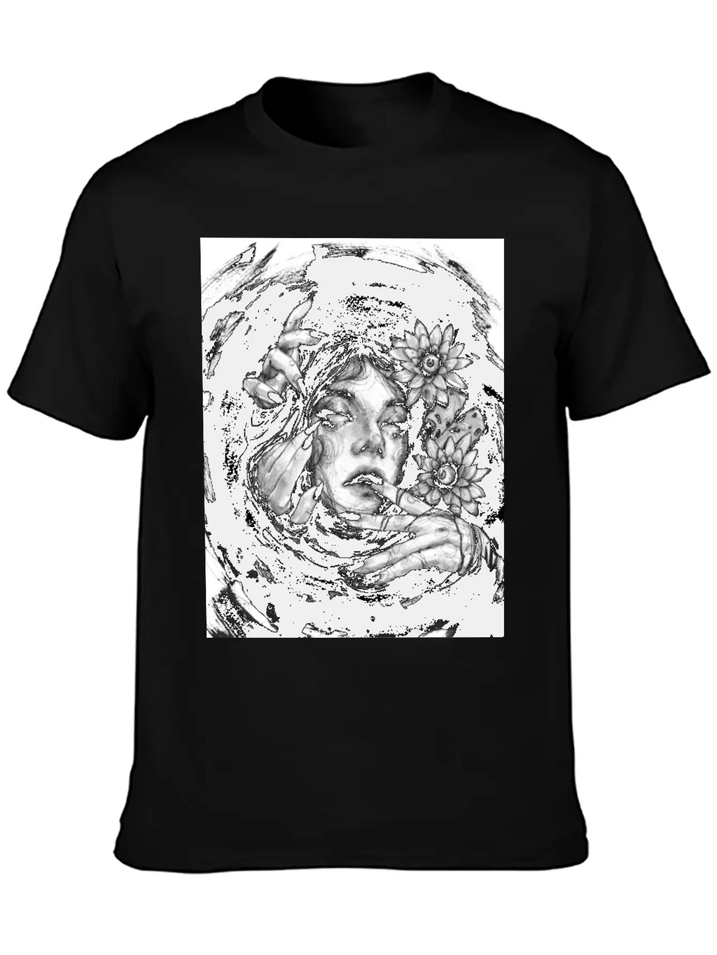 In The Dark Sea Breathable Graphic T-Shirt – Perfect For Casual Days