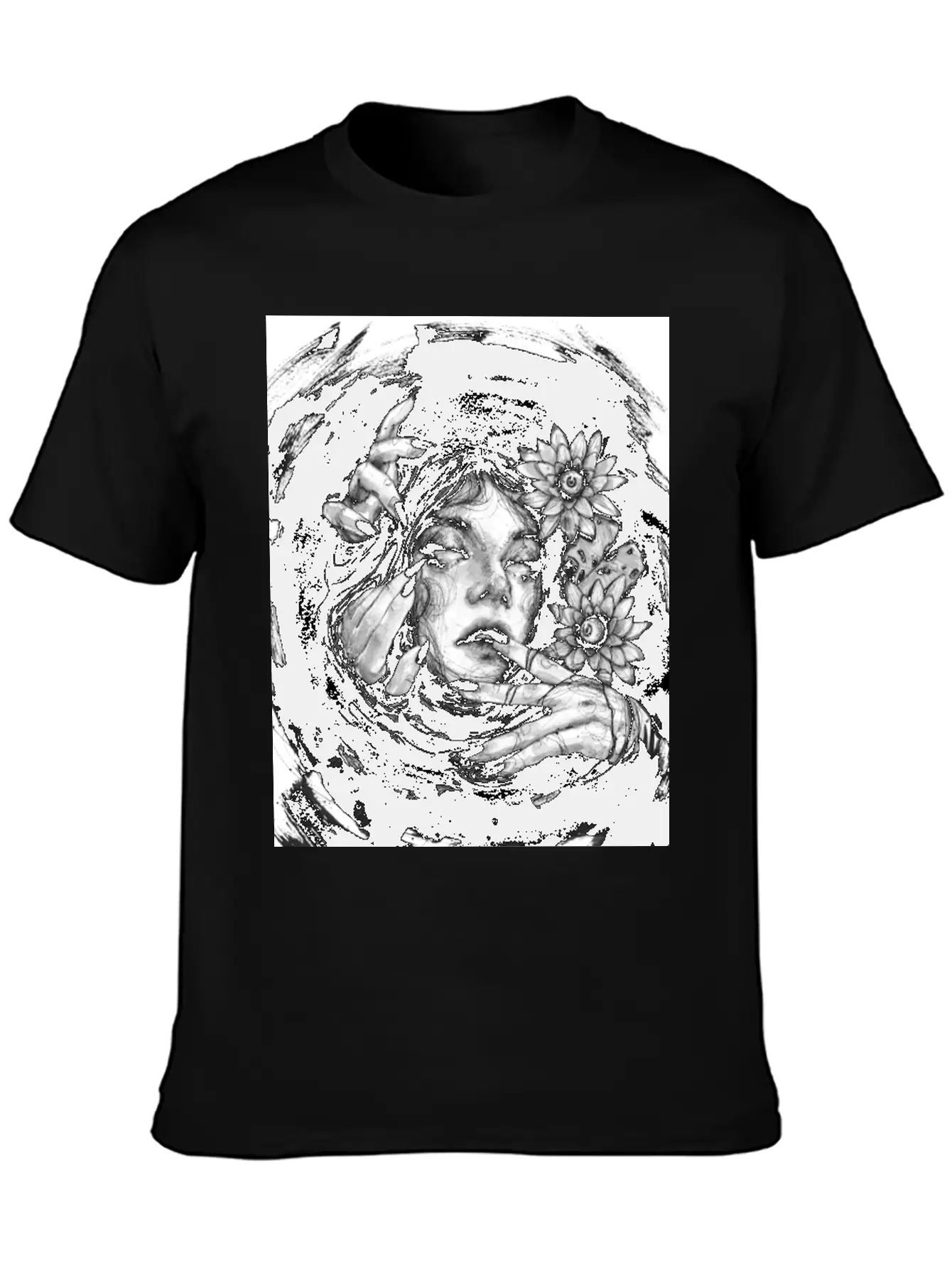 In The Dark Sea Breathable Graphic T-Shirt – Perfect For Casual Days