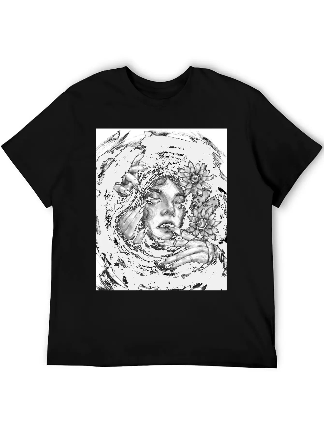In The Dark Sea Breathable Graphic T-Shirt – Perfect For Casual Days