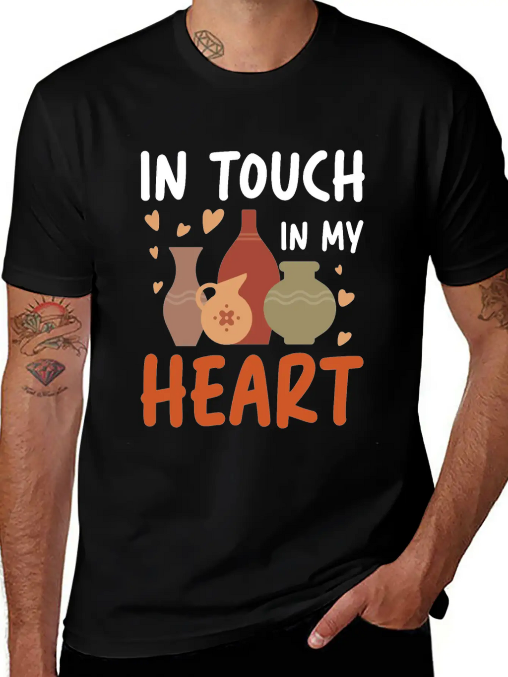 In Touch In My Heart For A Pottery Potter Timeless Short Sleeve Tee – Comfy And Minimalist Design