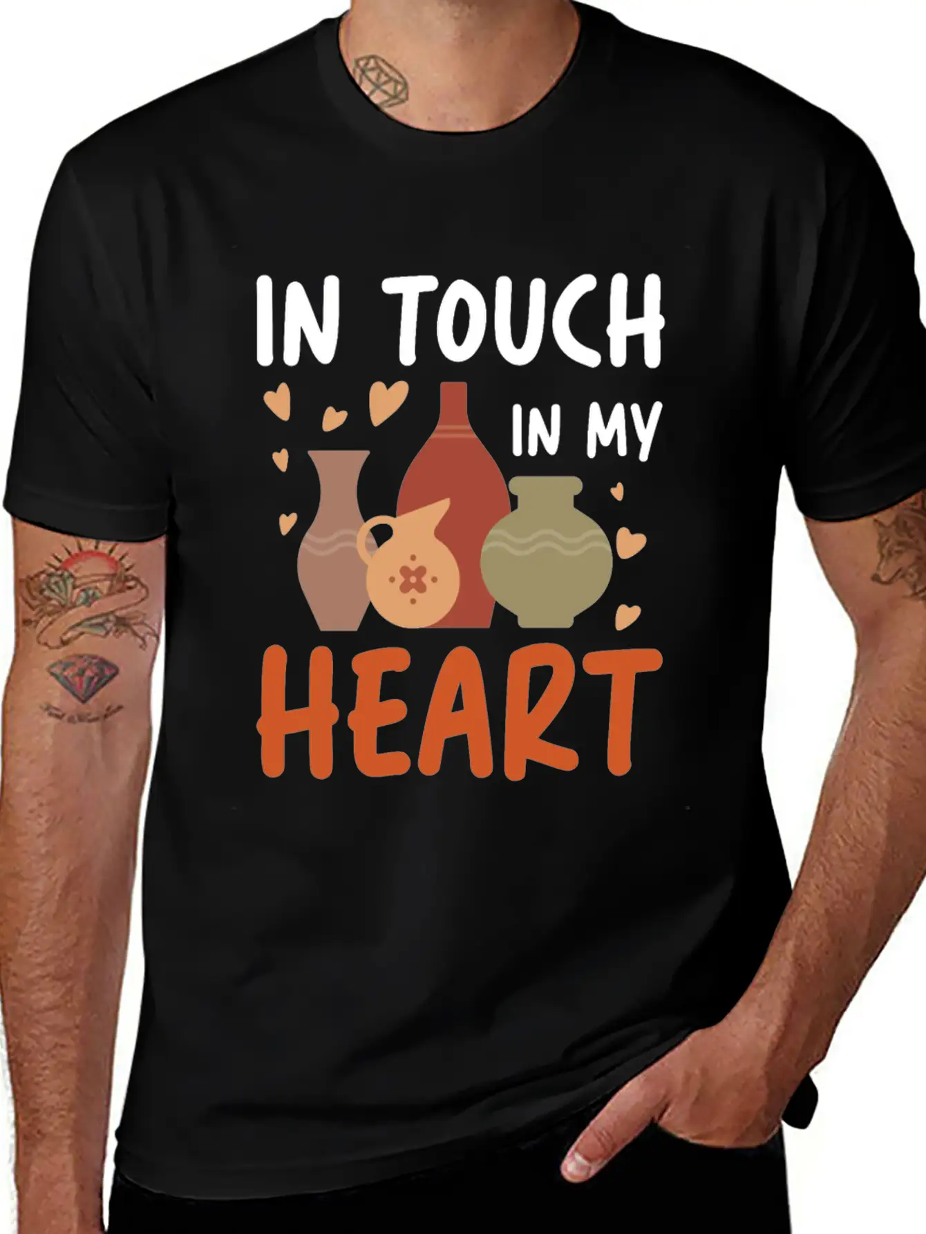 In Touch In My Heart For A Pottery Potter Timeless Short Sleeve Tee – Comfy And Minimalist Design