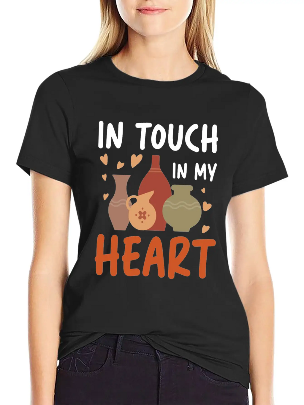 In Touch In My Heart For A Pottery Potter Timeless Short Sleeve Tee – Comfy And Minimalist Design