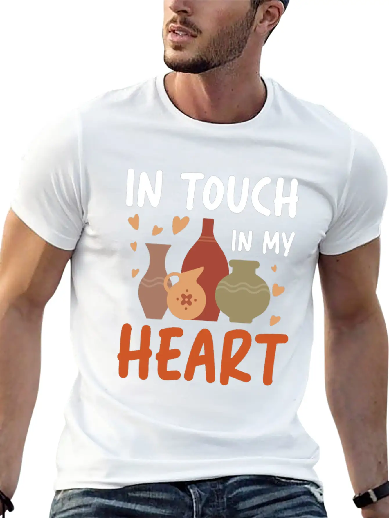 In Touch In My Heart For A Pottery Potter Timeless Short Sleeve Tee – Comfy And Minimalist Design