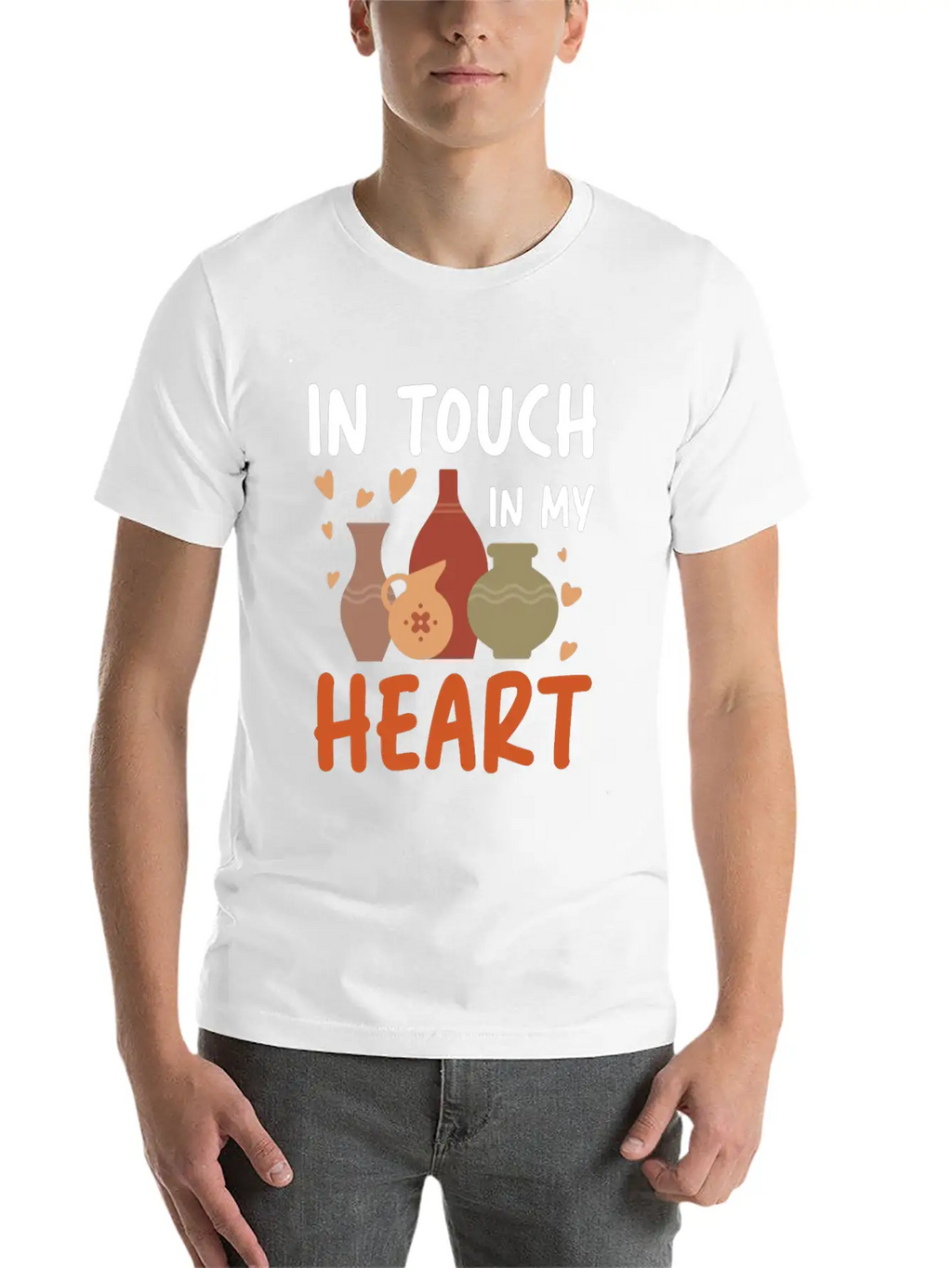 In Touch In My Heart For A Pottery Potter Timeless Short Sleeve Tee – Comfy And Minimalist Design
