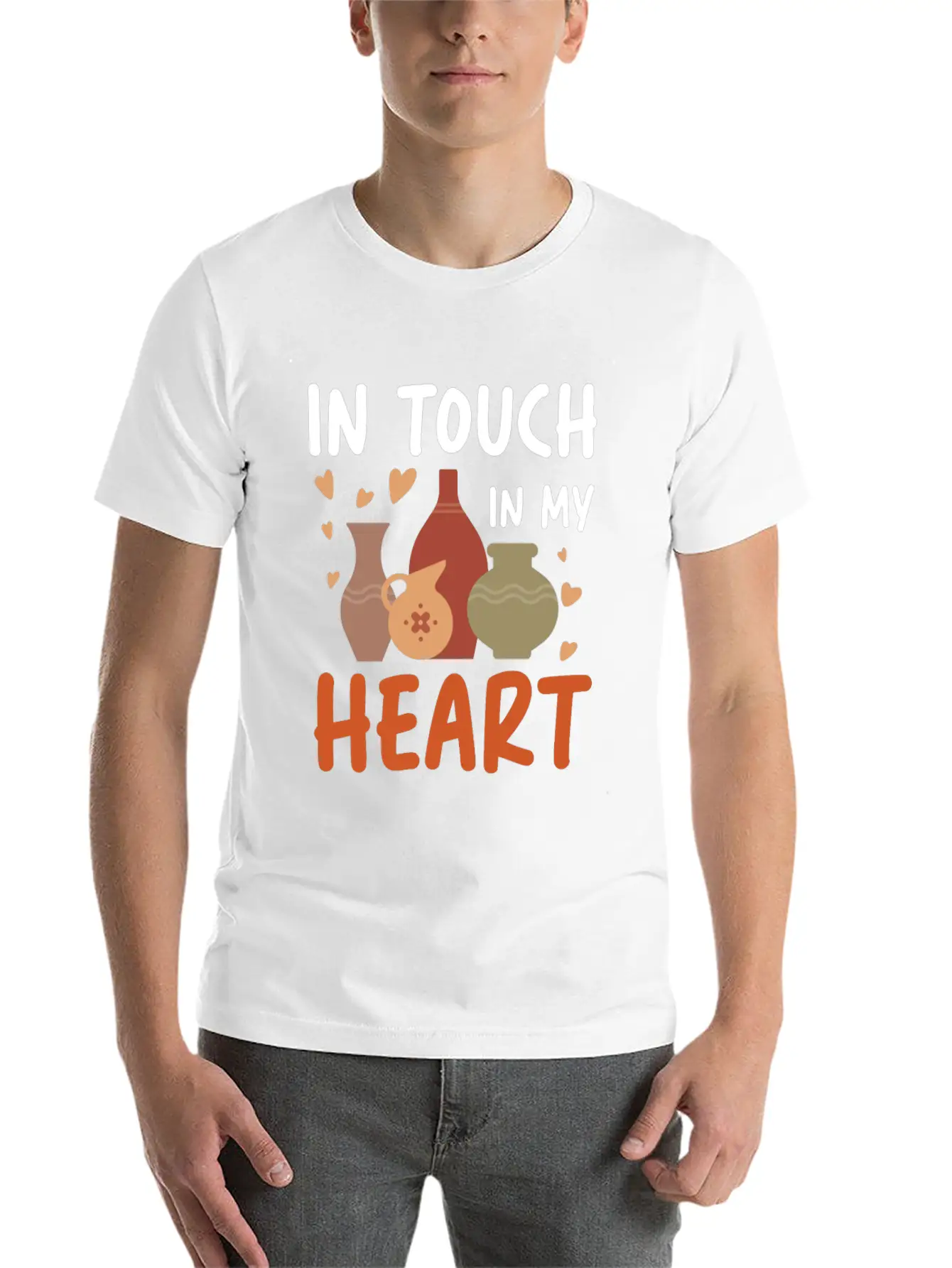 In Touch In My Heart For A Pottery Potter Timeless Short Sleeve Tee – Comfy And Minimalist Design