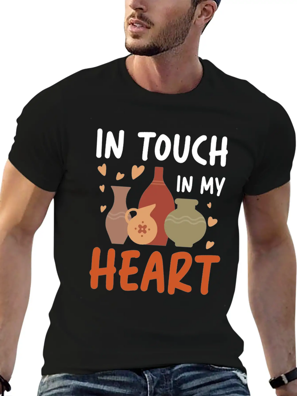 In Touch In My Heart For A Pottery Potter Timeless Short Sleeve Tee – Comfy And Minimalist Design