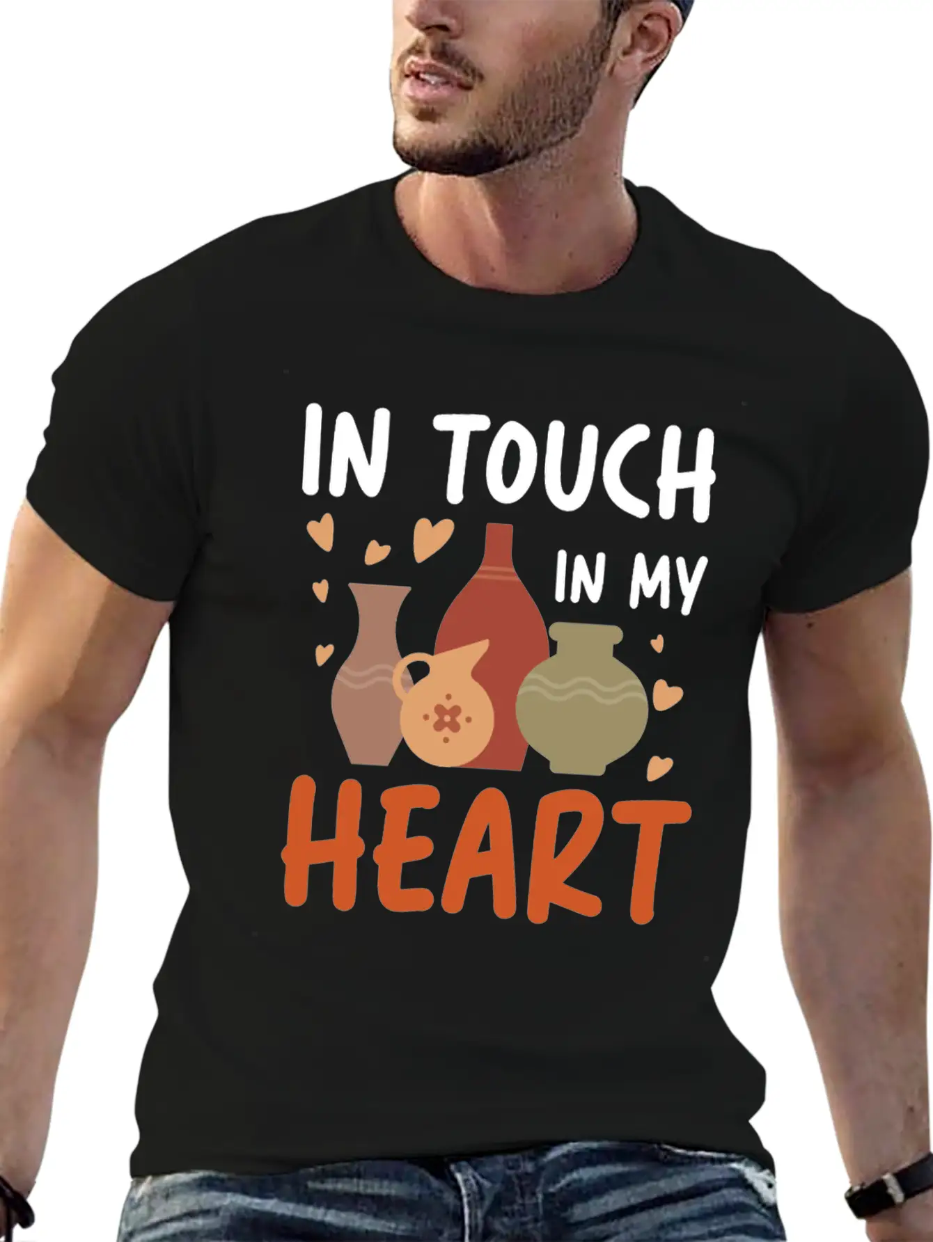 In Touch In My Heart For A Pottery Potter Timeless Short Sleeve Tee – Comfy And Minimalist Design