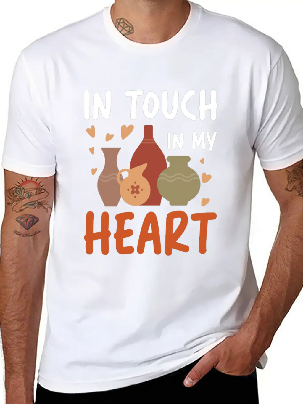 In Touch In My Heart For A Pottery Potter Timeless Short Sleeve Tee – Comfy And Minimalist Design