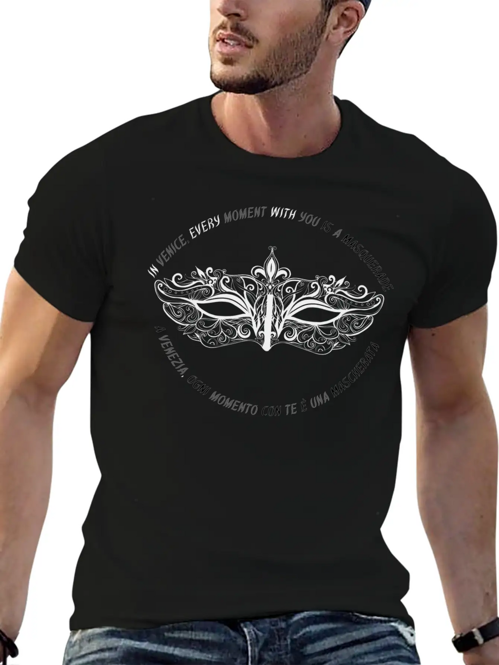 In Venice Every Moment With You Is A Masquerade Unisex Casual T-Shirt – Clean Design For Daily Comfort