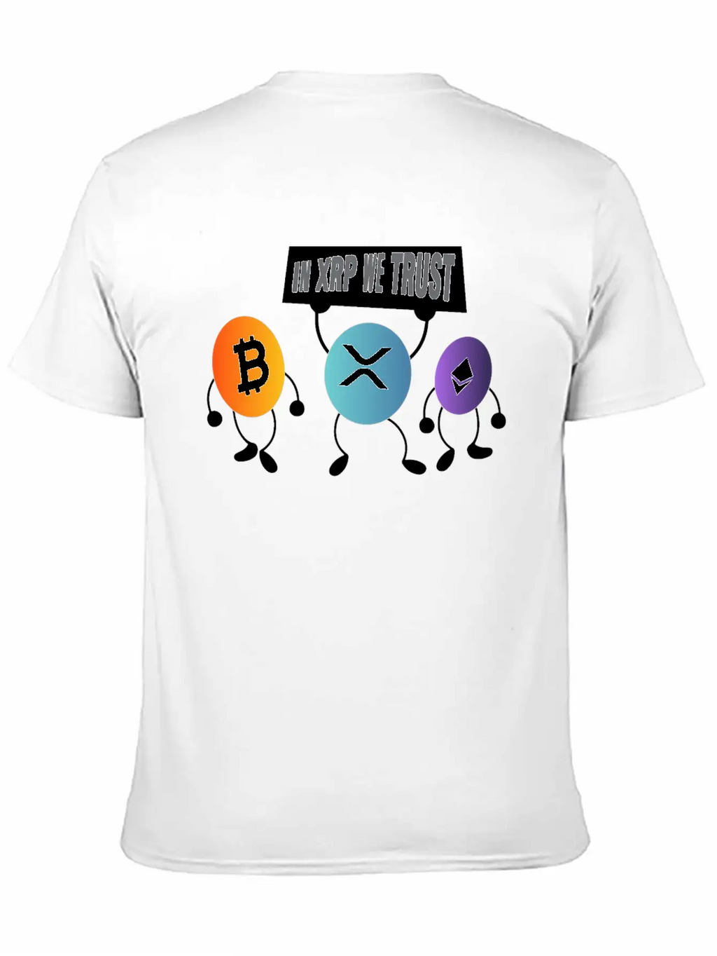 In XRP We Trust XRP Ripple Crypto Cryptocurrency Unisex Casual T-Shirt – Clean Design For Daily Comfort