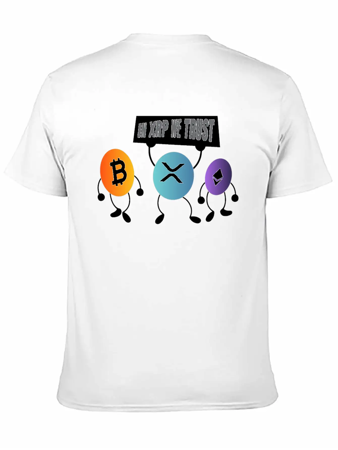 In XRP We Trust XRP Ripple Crypto Cryptocurrency Unisex Casual T-Shirt – Clean Design For Daily Comfort
