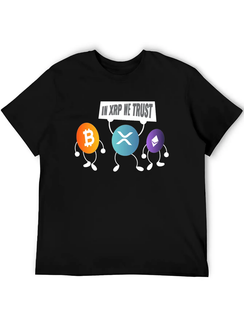 In XRP We Trust XRP Ripple Crypto Cryptocurrency Unisex Casual T-Shirt – Clean Design For Daily Comfort