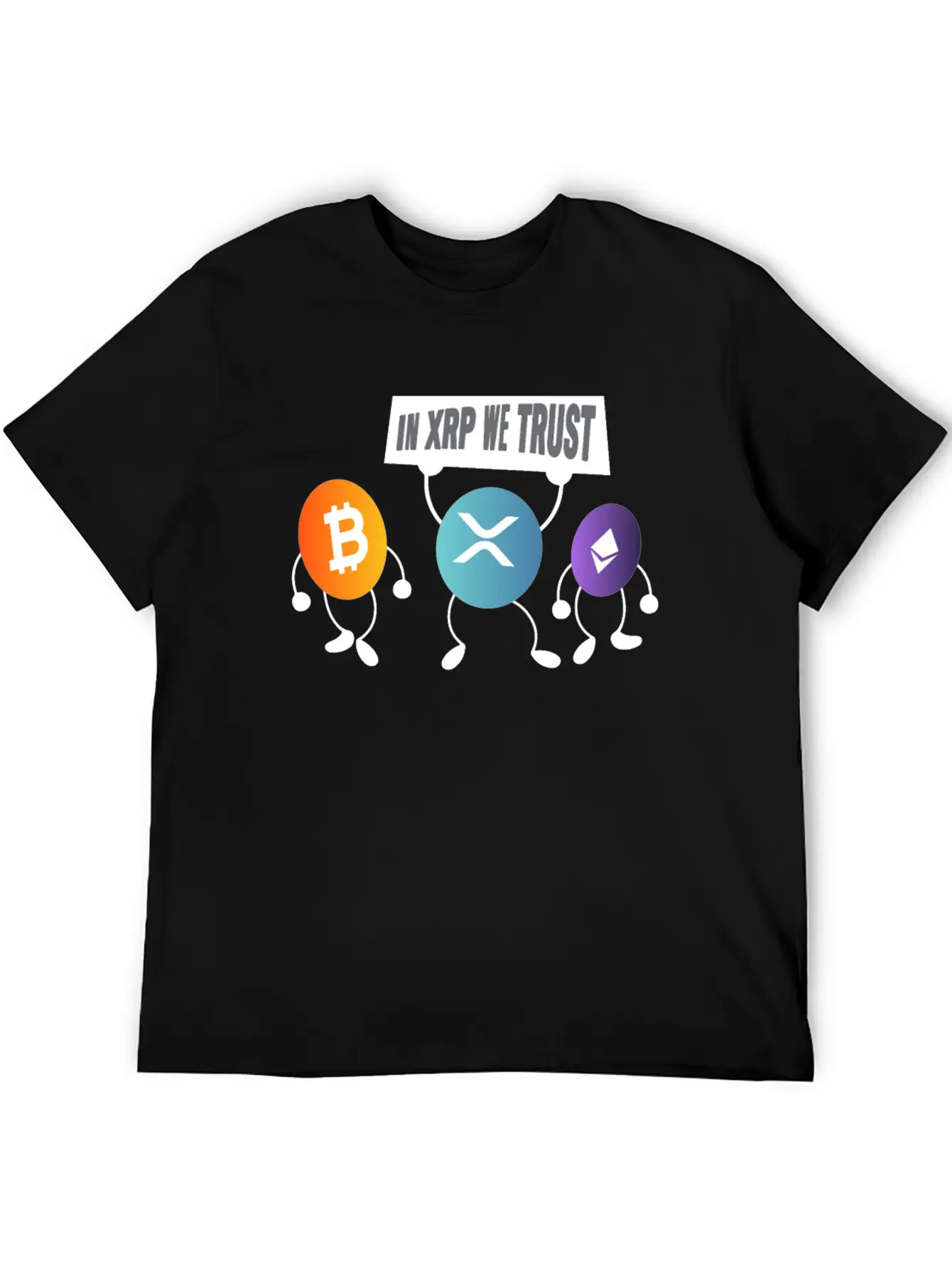 In XRP We Trust XRP Ripple Crypto Cryptocurrency Unisex Casual T-Shirt – Clean Design For Daily Comfort