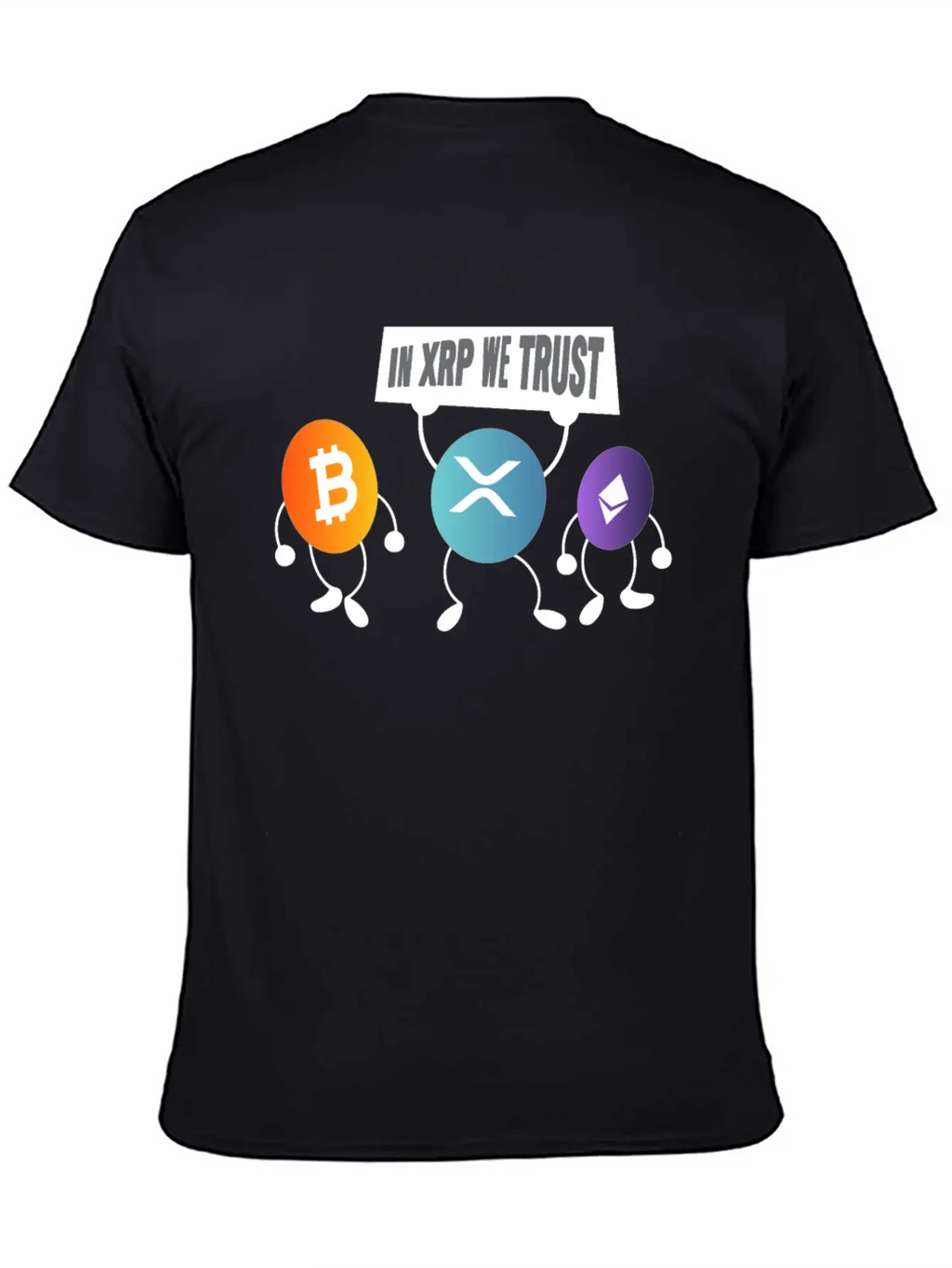 In XRP We Trust XRP Ripple Crypto Cryptocurrency Unisex Casual T-Shirt – Clean Design For Daily Comfort