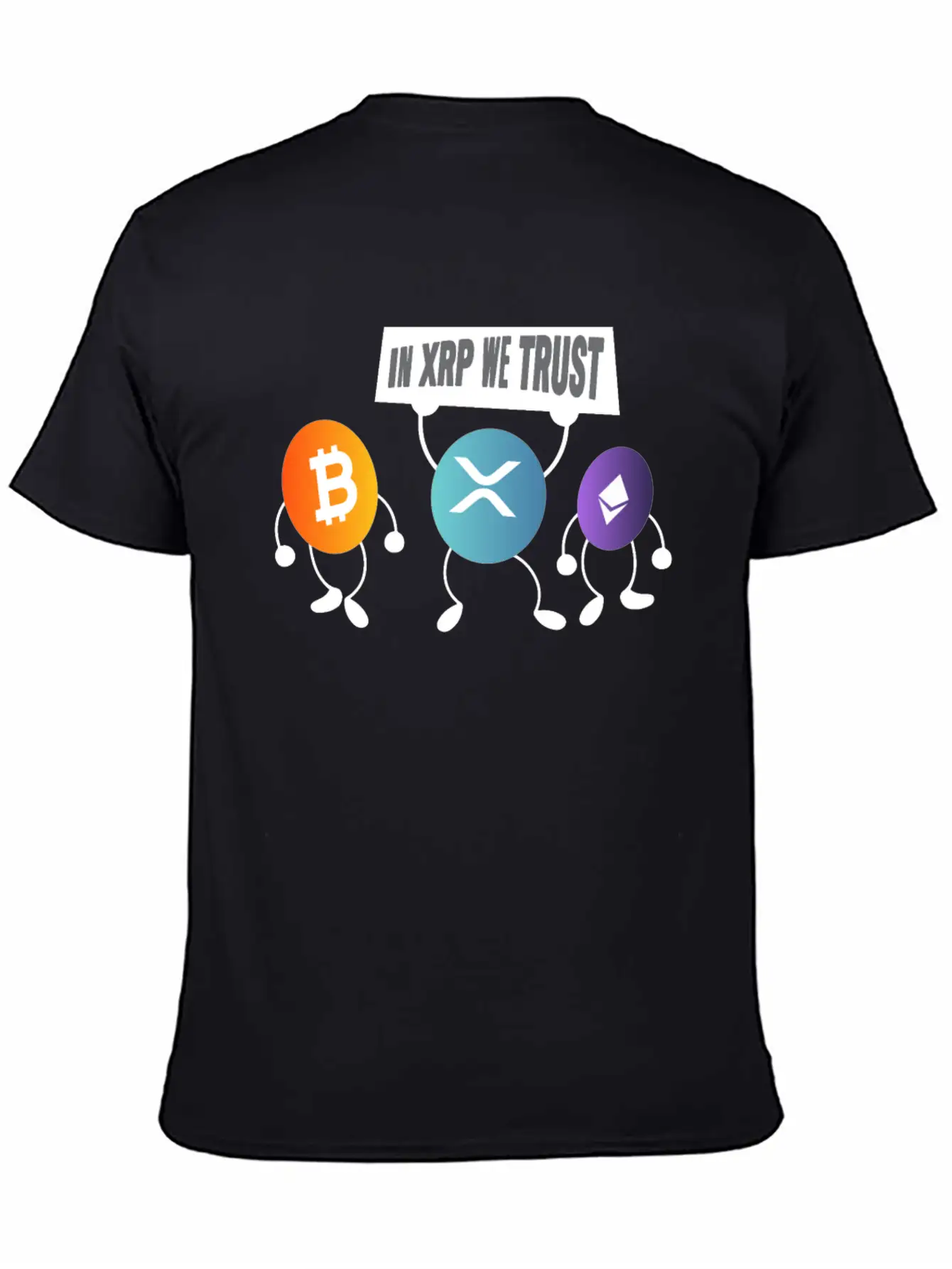 In XRP We Trust XRP Ripple Crypto Cryptocurrency Unisex Casual T-Shirt – Clean Design For Daily Comfort