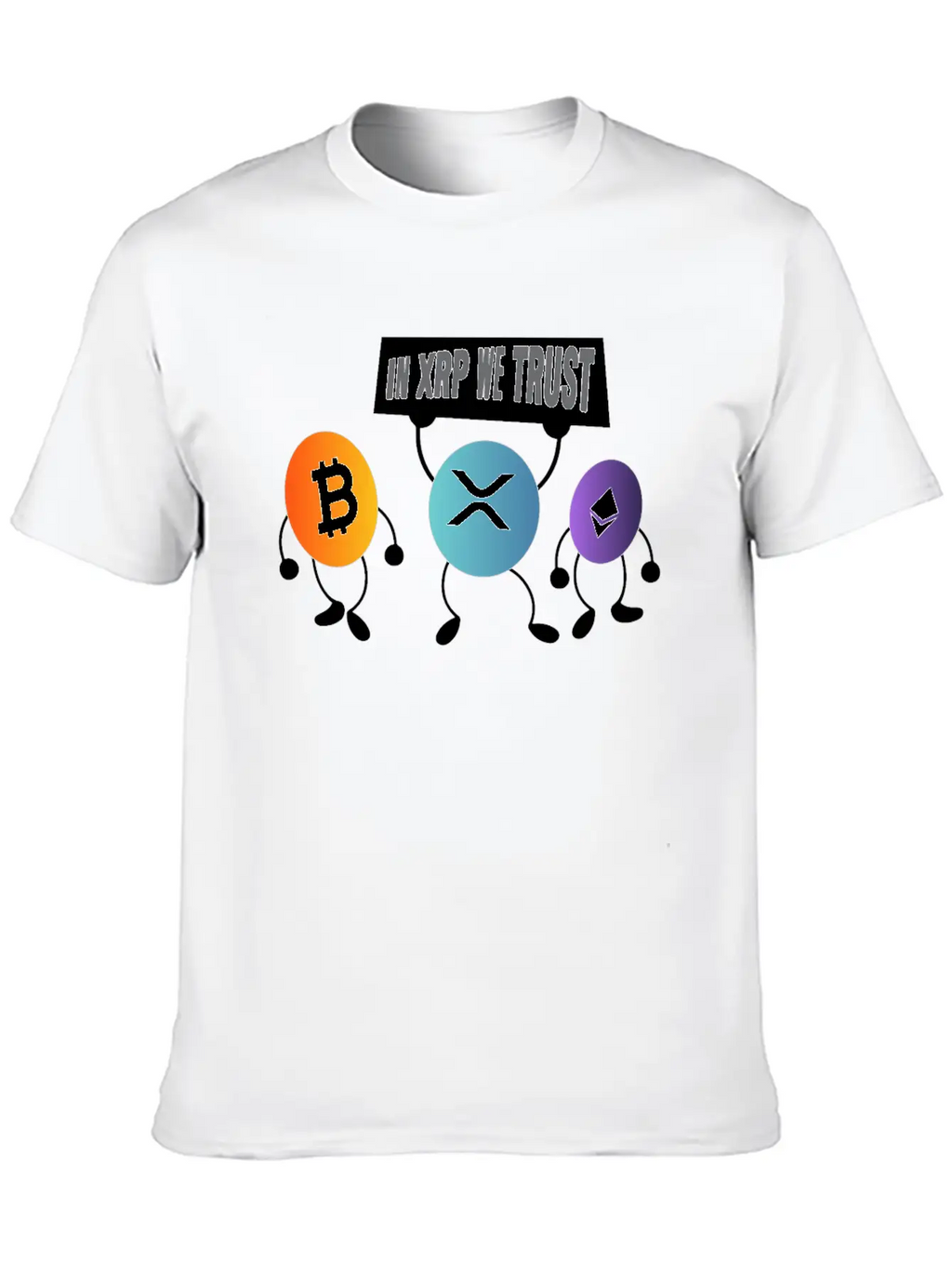 In XRP We Trust XRP Ripple Crypto Cryptocurrency Unisex Casual T-Shirt – Clean Design For Daily Comfort