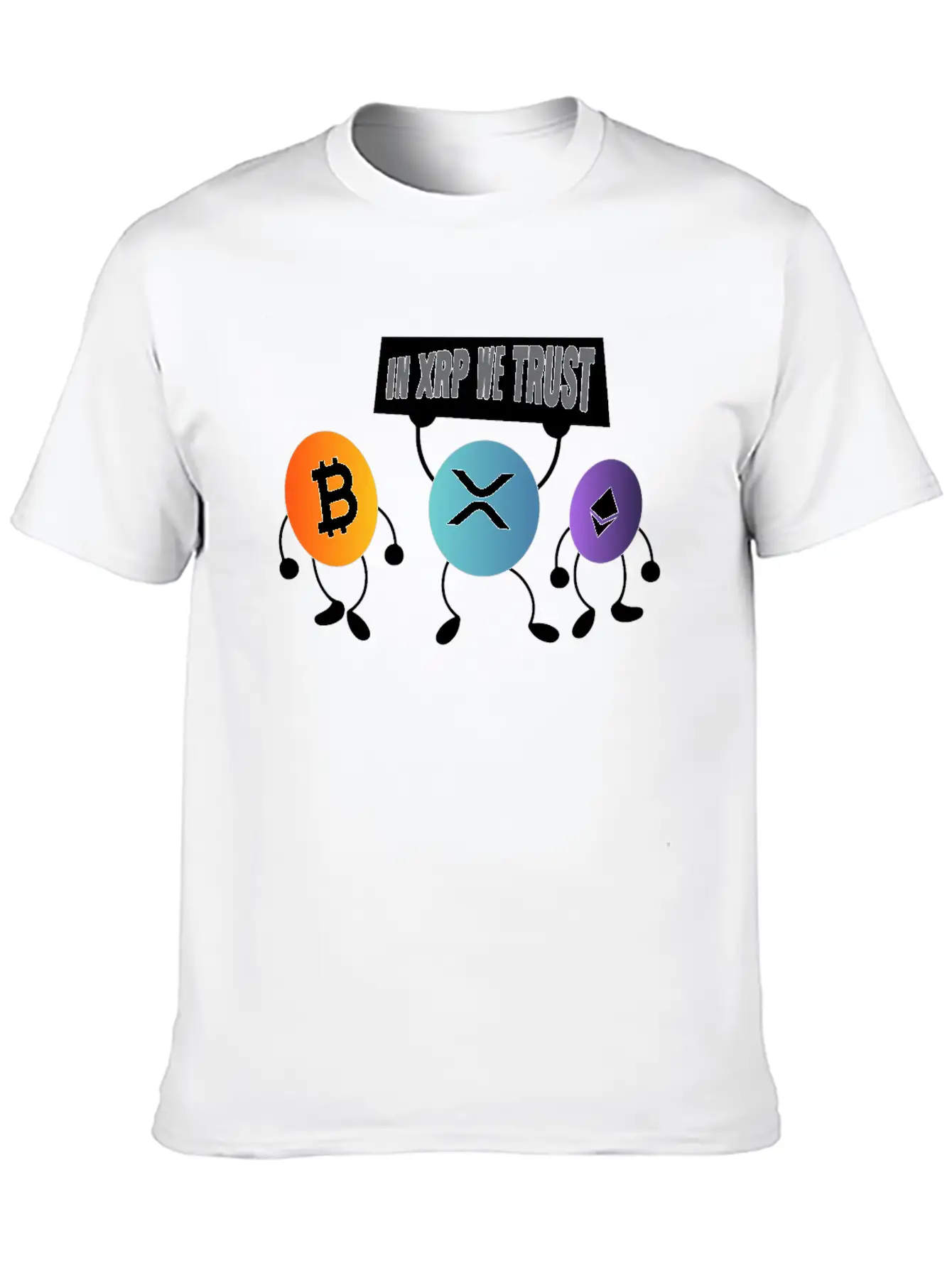 In XRP We Trust XRP Ripple Crypto Cryptocurrency Unisex Casual T-Shirt – Clean Design For Daily Comfort