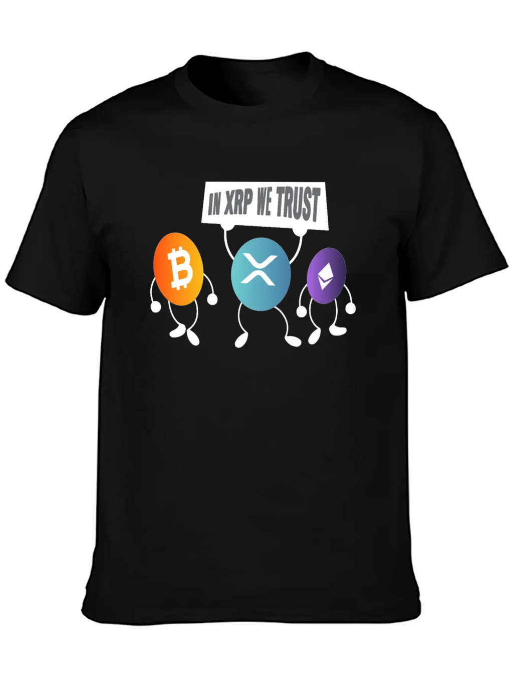 In XRP We Trust XRP Ripple Crypto Cryptocurrency Unisex Casual T-Shirt – Clean Design For Daily Comfort