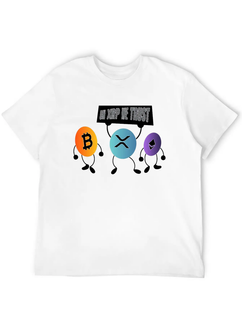In XRP We Trust XRP Ripple Crypto Cryptocurrency Unisex Casual T-Shirt – Clean Design For Daily Comfort