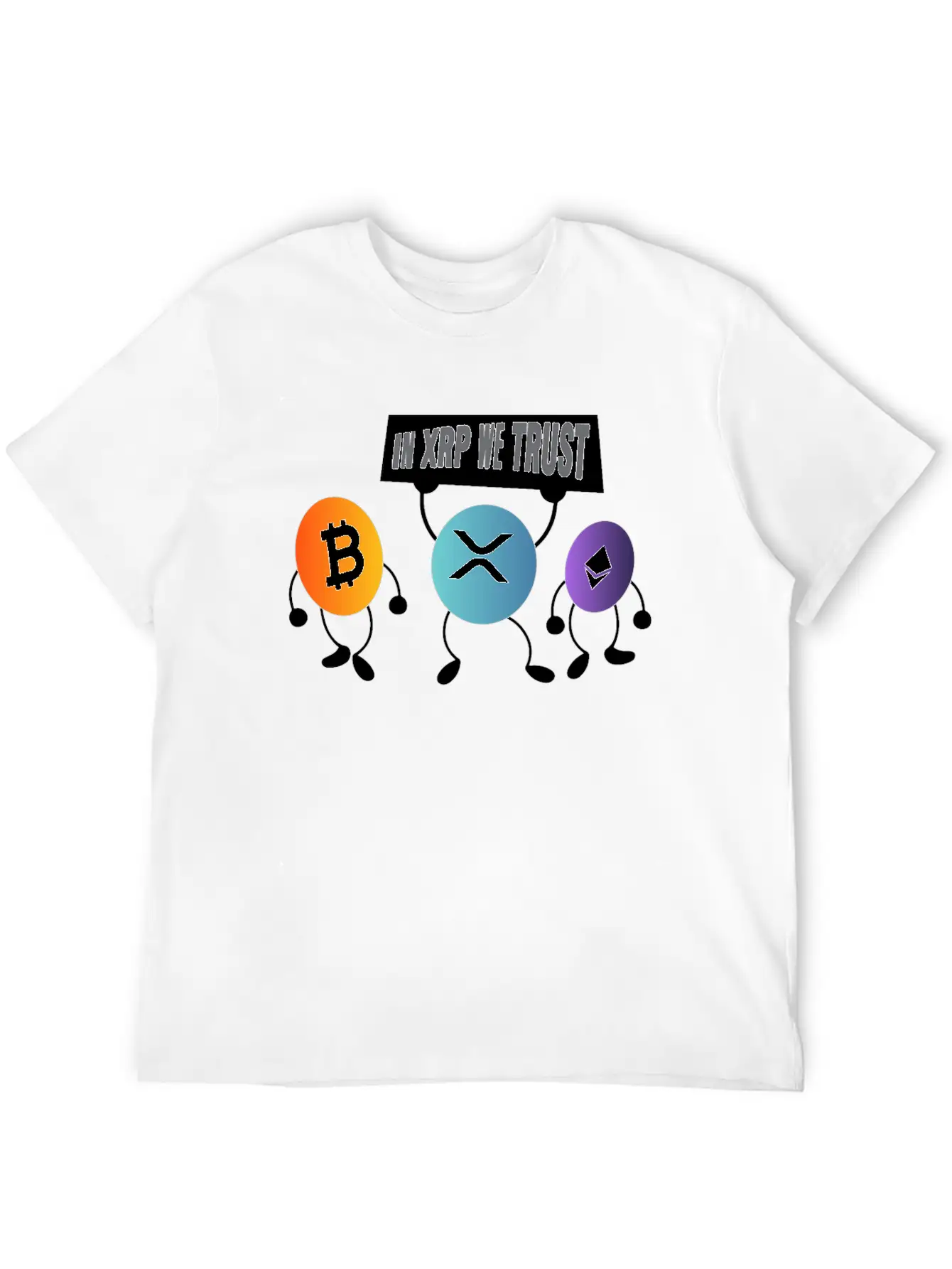 In XRP We Trust XRP Ripple Crypto Cryptocurrency Unisex Casual T-Shirt – Clean Design For Daily Comfort