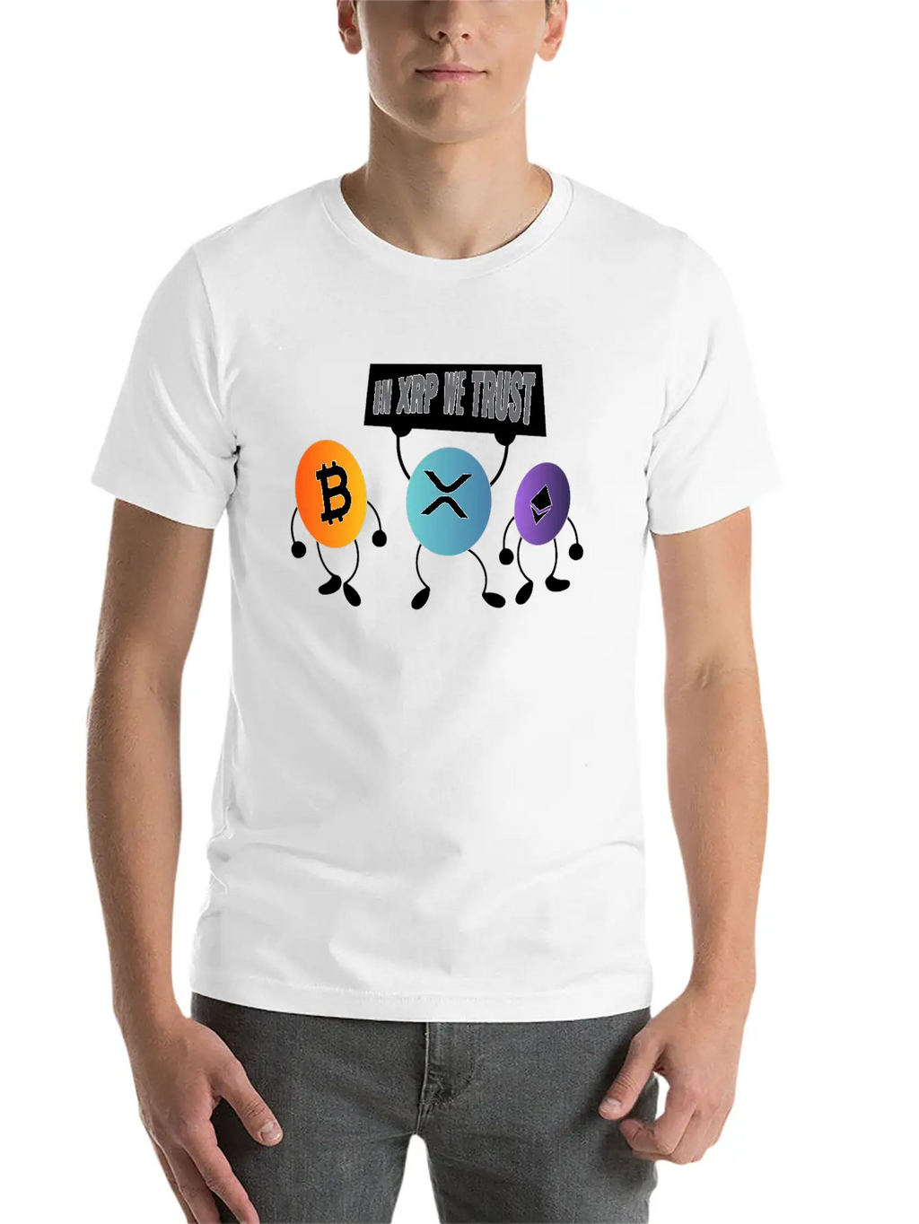 In XRP We Trust XRP Ripple Crypto Cryptocurrency Unisex Casual T-Shirt – Clean Design For Daily Comfort