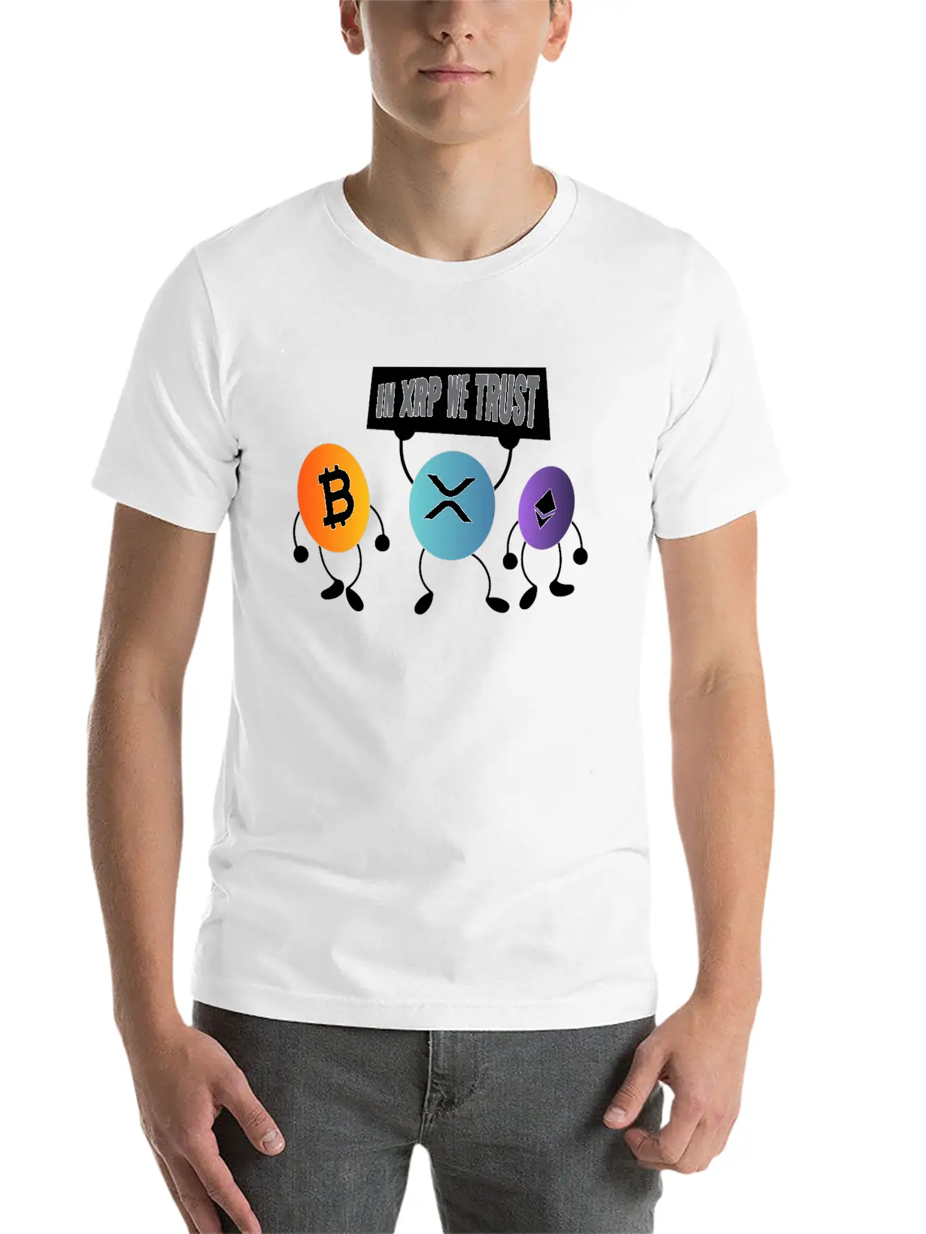 In XRP We Trust XRP Ripple Crypto Cryptocurrency Unisex Casual T-Shirt – Clean Design For Daily Comfort