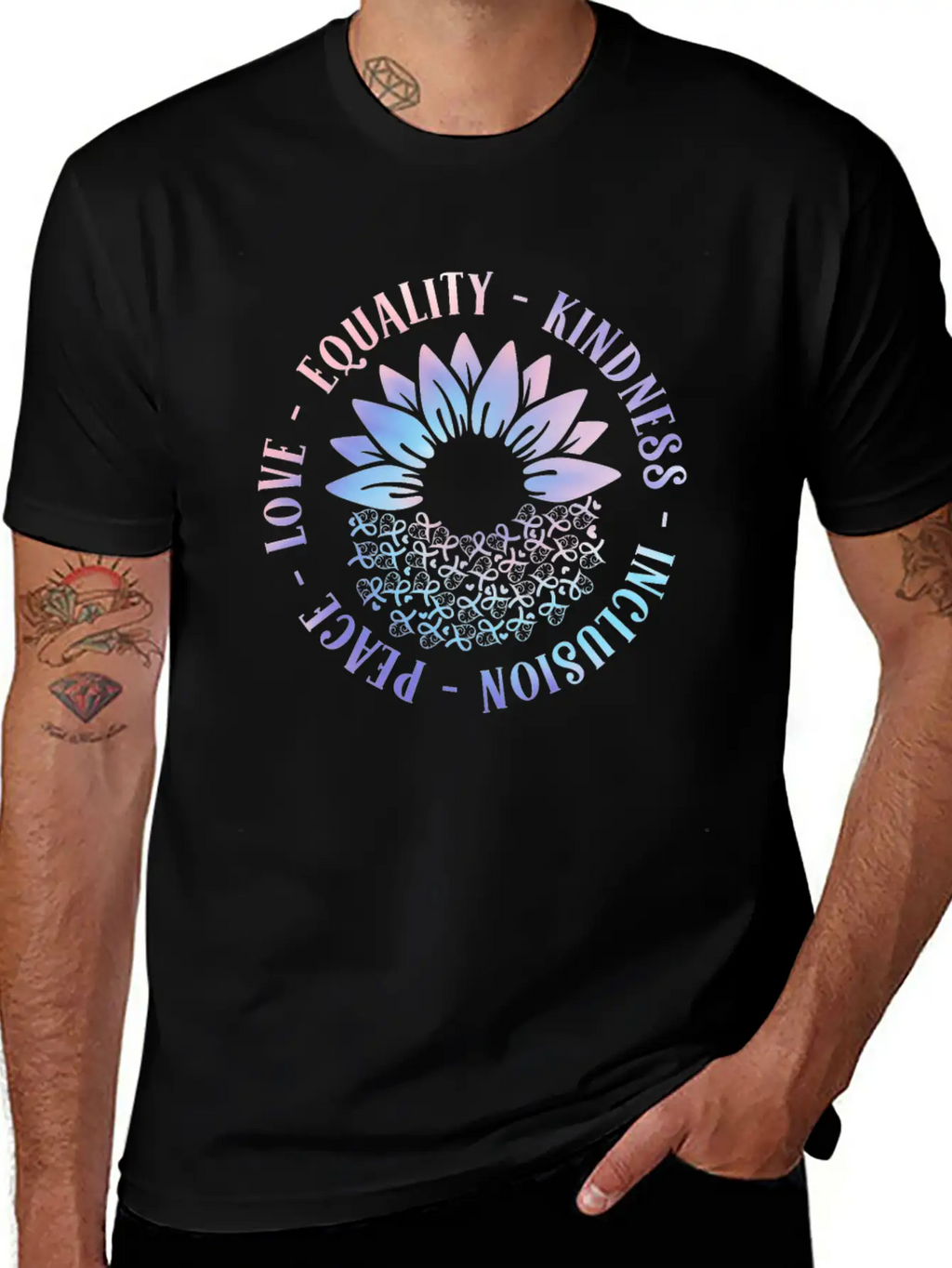 Inclusion Love Peace Kindness Solidarity Classic Cotton Tee – Unisex Comfort For Any Season