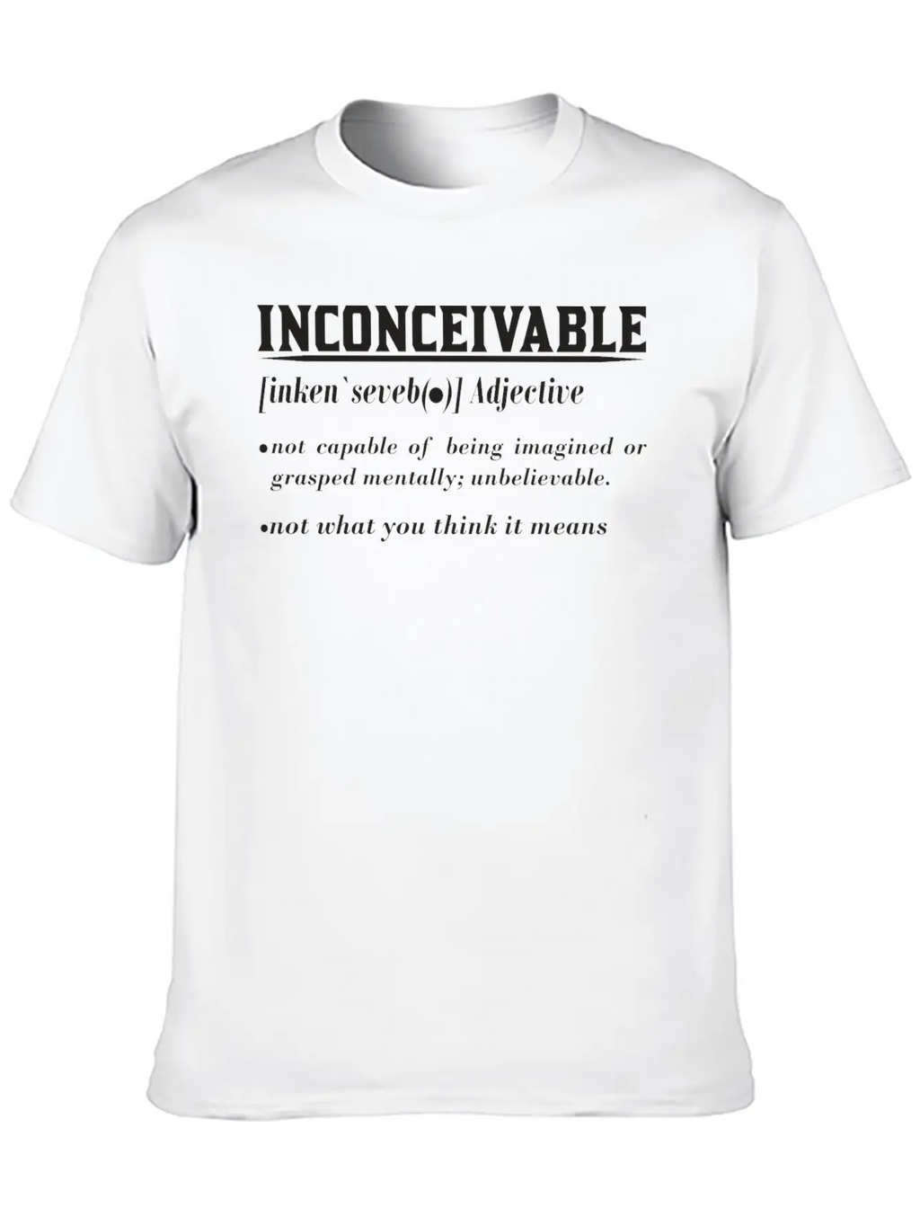 INCONCEIVABLE Breathable Soft Cotton T-Shirt – Timeless Casual Look